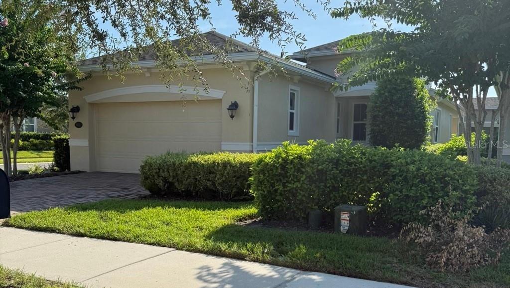 You will be happy you found this beautifully updated, corner lot in sought-after Victoria Gardens! This lovely home offers 2 bedrooms and a bonus room that is perfect for an office or den. From the moment you walk up to this home, you'll love the covered front porch, beautifully landscaped and spacious corner lot. The kitchen is a chef’s dream, featuring 42” maple cabinets, pendant lighting above the breakfast bar, walk-in pantry, and stainless steel appliances. The home was recently painted and has new LVP flooring in the bedrooms and den. The primary suite has tray ceilings and 2 walk-in closets. The spacious primary bathroom has a walk-in shower, separate vanities and a separate toilet room. The community is within 1 mile of I-4 which offers great access to the east coast beaches, Orlando (40 minutes), and 3 international airports.