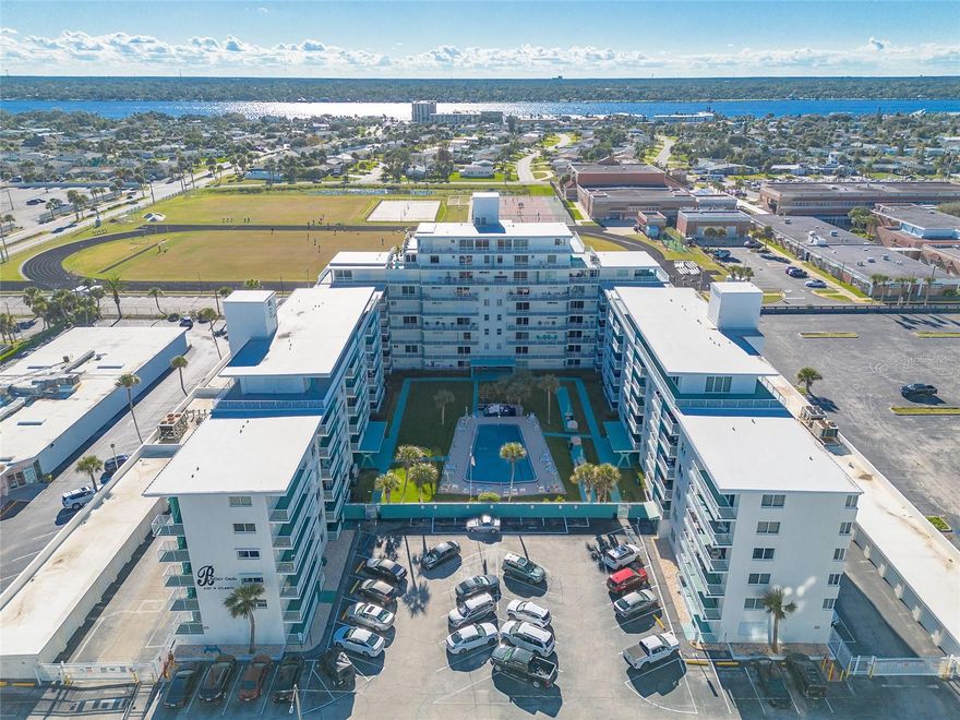 Dreaming of a place by the beach? This updated 2-bedroom, 2-bath condo is the perfect coastal retreat with its prime location directly across from the World’s Most Famous Beach. Here you can enjoy the sights and sounds of the ocean from your private balcony and feel the fresh sea breeze every day.  Inside, you’ll find tasteful updates, including a updated kitchen, modern bathrooms, and tile flooring that’s ideal for sandy feet. The unit also has its own washer and dryer hookups for everyday convenience. An additional bonus is the private 1-car garage, great for parking or extra storage and it is something you don’t often find in most beachside complexes. The community offers a large swimming pool to unwind without heading to the beach. It appears well-managed, has passed structural and engineering inspections, has reasonable monthly fees and some financing is available, making it a good choice for a full-time residence or a relaxing second home. Offers will be reviewed after 7 days on market. Purchasers may use any lender to finance, however the seller requires that all buyers obtaining financing to get pre-qualified by their lender, prior to offer acceptance. Check with your agent for details. Come experience the beachside lifestyle for yourself, schedule a showing today and see why this could be your perfect coastal escape!  There are no warranties expressed or implied.  All measurements are approximate.  Sq. footage received from the tax rolls.  All information recorded in the MLS is intended to be accurate but cannot be guaranteed.