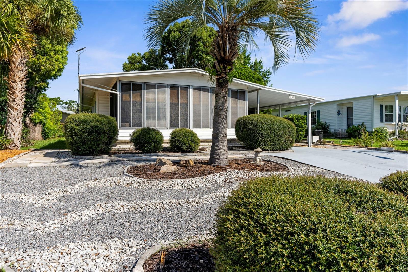 Welcome to easy living in this beautifully maintained 2-bedroom, 2-bath home nestled in a vibrant 55+ golf community. Perfectly designed for comfort and convenience, this home features a spacious screened lanai—ideal for morning coffee or evening relaxation.
The bright and open floor plan offers a comfortable living space, a well-appointed kitchen, and two generously sized bedrooms. The covered carport adds protection and convenience, while the low-maintenance landscaping lets you enjoy your free time.
Enjoy access to a golf course, and take part in a wide variety of weekly community activities.
Whether you're looking for a full-time residence or a seasonal getaway, this home offers a welcoming lifestyle in a friendly and active neighborhood.
Don’t miss your chance to own a piece of paradise—schedule your private tour today!