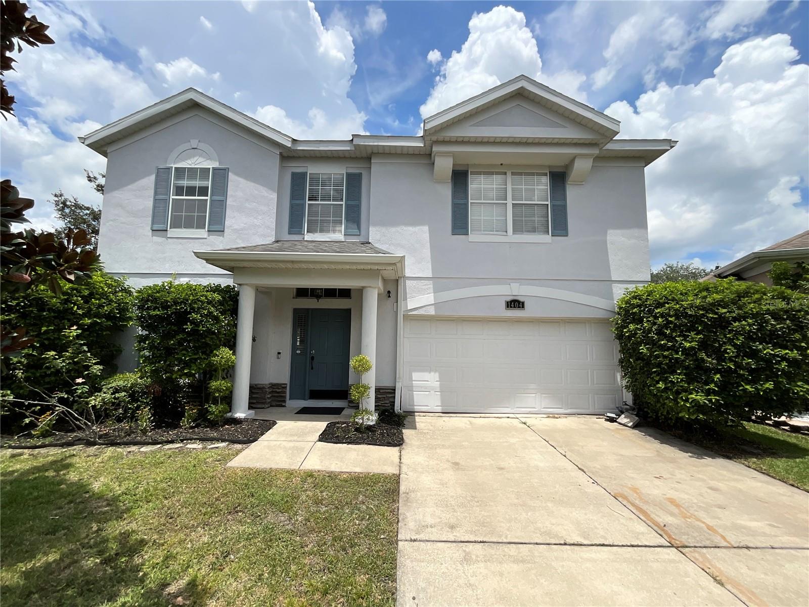 Falcon Trace is a very sought out neighborhood located close to everything in beautiful South Orlando. This home is located on a large corner lot of a cul-de-sac. This beautiful two-story home has 5 bedrooms and 3 bathrooms, and a large bonus room that could also be a home office. There is a perfect suite for guests on the first floor completely separate from the rest of the house all other bedrooms are located upstairs including the large master bedroom. The possibilities are endless with this home, it has endless space for entertaining. The community offers amazing amenities that include a resort style community pool, basketball courts, tennis courts and dock overlooking the lake. Location is close to all major roadways making it a quick trip to local theme parks or stay local and visit the loop for shopping and all other entertainment. Call today to schedule your showing!