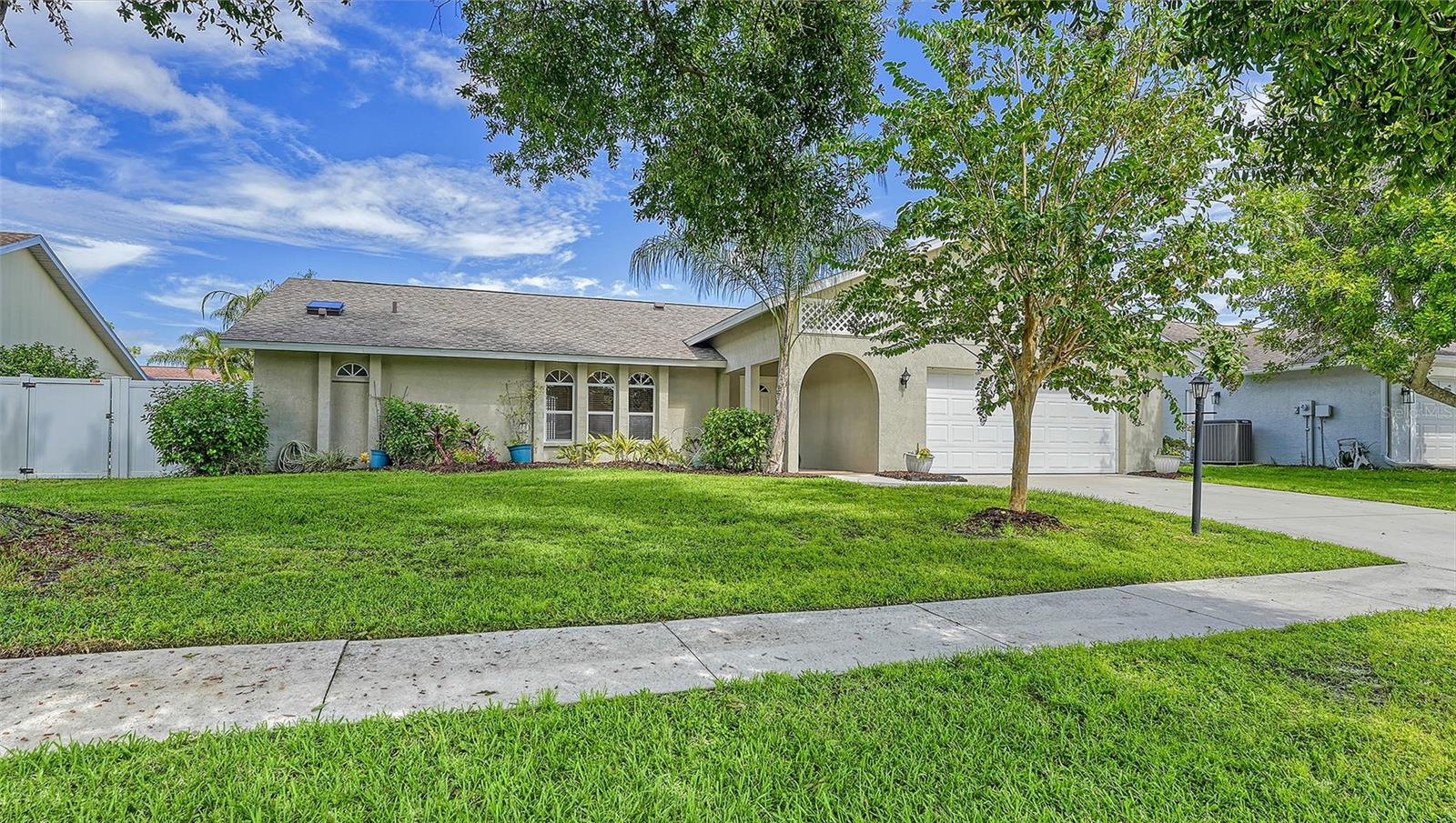 Professional Photos will be added later. Great split floor plan home in an ideal location! This 3 bedroom, 2 bath pool home located in Colonial Oaks is a great family home. As you enter the home, you can go directly into the living room or down a short hallway to the kitchen, family room, and dinette area which provide a wonderful family area. Three sets of sliders open onto the spacious lanai and pool which provide a place for relaxing and/or entertaining guests. The pool was resurfaced in 2016. The large fenced backyard is another plus. Although this well-maintained home could use some updating, new owners are provided the opportunity to move right in and update according to their tastes and at their leisure. In addition to the recently resurfaced pool, a new roof was installed in 2021, new AC in 2023, new pool pump/filter timer in 2024 was installed in 2023. A new garbage disposal was just recently installed as well as "comfort height" toilets in each bathroom. There is a good size laundry room which leads out to the double car garage. In the entry hall, there are closets providing ample storage. The home is centrally located within easy access to UTC, I-75, medical facilities, the beaches, shopping, and restaurants. It is also located close to Downtown Sarasota, a great place to dine, and shop, and enjoy many cultural events. In addition, there are two wonderful parks within a short distance. Benderson Park and rowing facility is a short distance north of Colonial Oaks on the way to the UTC Mall. Then there is the Colonial Oaks Park (20+ acres) at Honore and Colonial Oaks Blvd. There are picnic tables, walking trails, a playground, courts for tennis, pickleball, basketball, an indoor recreation pavilion, and more. You can check it out in person or on-line. Call today for an appointment to see this great home!