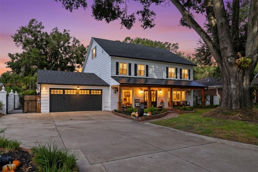 Tucked away on a quiet cul-de-sac in the heart of South Tampa, this reimagined modern farmhouse is where design and lifestyle intertwine. Beyond its classic façade lies a home that has undergone a complete transformation — a blend of timeless architecture and the art of modern living.

Step inside and feel the energy of open, sun-filled spaces that invite connection and creativity. Every room flows seamlessly into the next — from the welcoming front living area (perfect for cocktails and conversation) to the expansive family room that opens effortlessly to the outdoors. Whether it’s movie night, a dinner party, or a spontaneous Sunday brunch, this home adapts to every mood and moment.
At its heart is a brand-new chef’s kitchen and dedicated bar area that inspire culinary play. Outfitted with high-end GE Café appliances, a gas range, wine fridge, and generous cabinetry, it’s a space designed for both cooking and gathering. The adjacent flex room doubles beautifully as a creative studio, home gym, or vibrant workspace.

Slide open the doors and step into your own backyard retreat — a reimagined entertainment oasis. The sparkling pool shimmers beneath string lights, while the paver deck, outdoor kitchen, and gas fireplace set the stage for unforgettable evenings. Grill, gather, laugh, and lounge — this is where the best memories are made.

Upstairs, the private quarters balance tranquility with sophistication. The primary suite feels like a boutique escape with dual walk-in closets and a spa-worthy bath. Two guest suites share a chic Jack-and-Jill bath, and a third-floor retreat offers perfect privacy for guests, an au pair, an independent teenager or an artist in residence.

Completely move-in ready with new AC systems (2025), a newer roof (2023), new pool heater (2023), gorgeous landscape lighting (2022), newer lanai (2020), plus a 110V EV charger in the garage — every detail has been considered.

Within walking distance to Mabry, Coleman, and St. Mary’s schools, this home captures the art of living beautifully — where every corner invites you to entertain, create, and simply be.