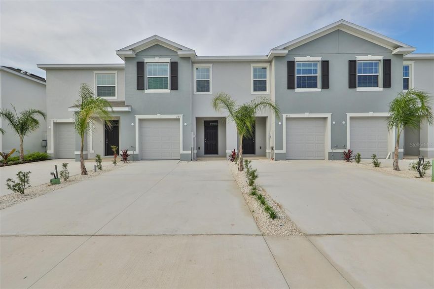 ATTENTION RENTERS! Welcome to this beautiful home featuring 3 beds, 2.5 baths, 1 car garage and located at the Mangrove Point community. This is an open floorplan home with lots of natural light coming in from the lanai. The kitchen offers all granite countertops, stainless steel appliances, in-kitchen pantry and ample cabinet space. Upstairs you will find a spacious master bedroom with walk in closet and bath featuring dual sinks. Laundry room is upstairs as well, with Washer and Dryer included. The two additional bedrooms upstairs share a full bathroom. A half bathroom downstairs is perfect for your guests and adds flexibility and convenience to your daily routine. Serenity is the mood out back with mesmerizing views of the pond. This home was built 2 years ago and it has been meticulously maintained. Located within very close proximity to US-Hwy 41 this home offers access to all major cities, as well as being very close to the water. Call for a showing today! Tenant will pay $125.00 tenant processing fee at move in along with rent and deposit(s). A non-refundable pet fee will be due at move in as well, if applicable.