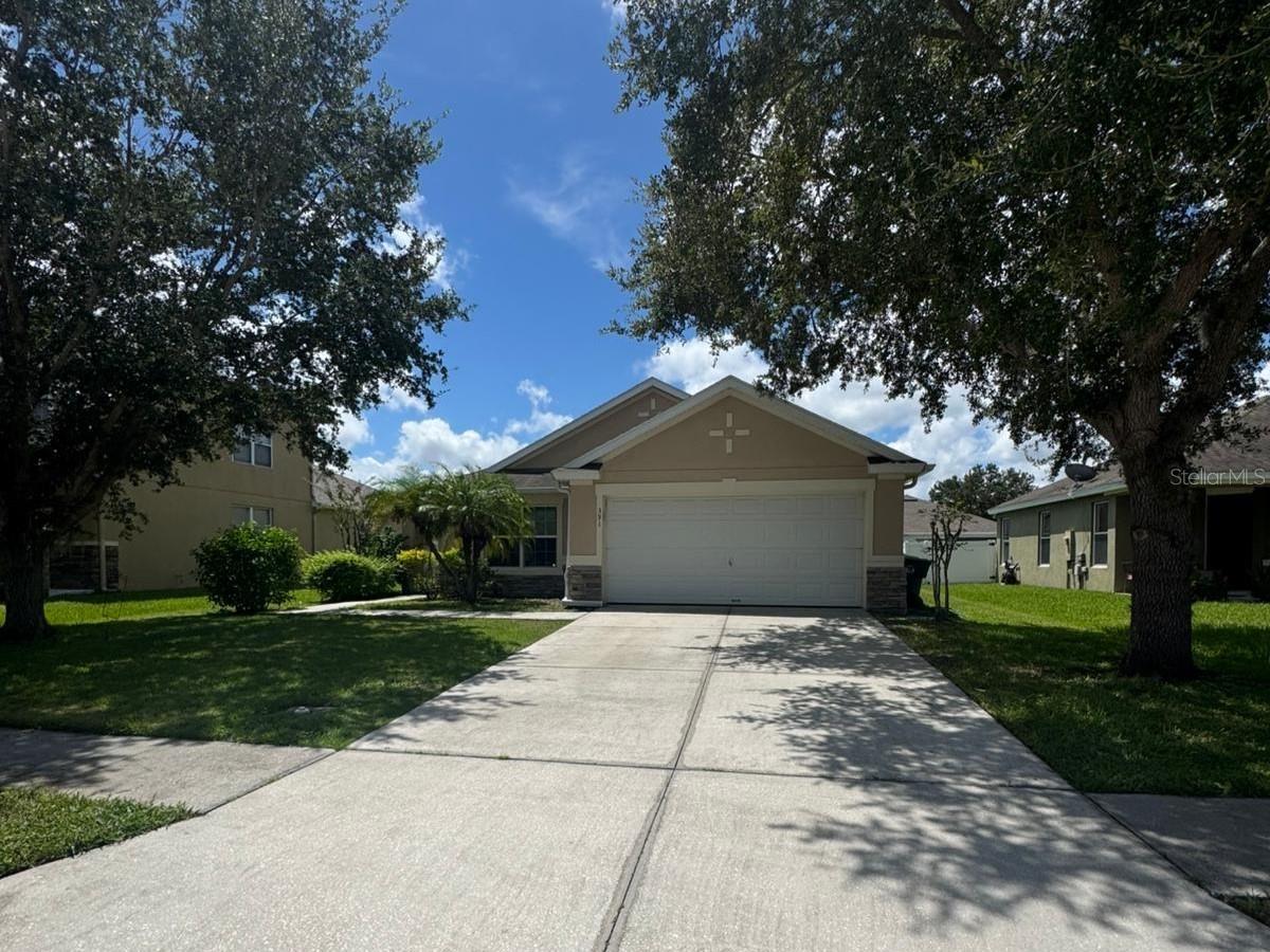 Priced To Sell Fast! Charming Rambler with Large Attached 2 Car Garage, Spacious Kitchen with Stainless Steel Appliances, Tile Backsplash, Island, Spacious Bedrooms, Vaulted Ceilings, New Carpet, Fenced Backyard, Much More!! This Will Not Last! Sold As-Is.
