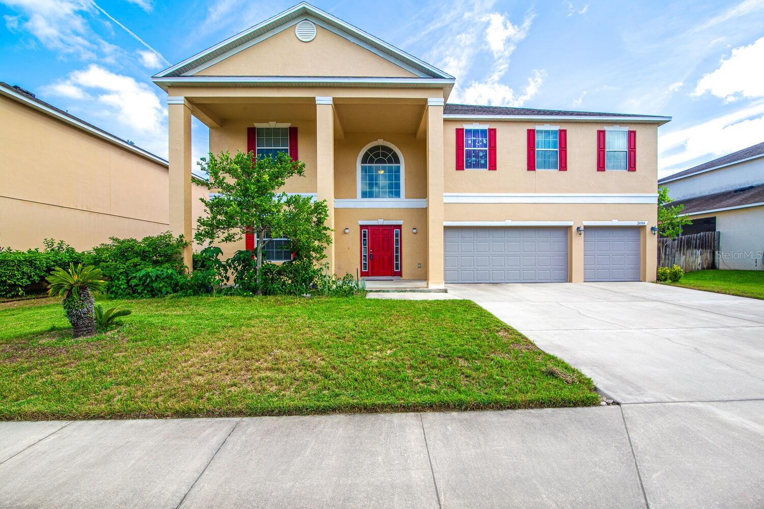Welcome to this new freshly painted, just under 4,000 sqft, 6bedroom 4.5 bath home with a 3car garage in Newberry Place. It is perfect for those looking for a larger home.
This beautiful move-in ready home has a great floor plan. Downstairs houses a large formal living/dining room and a large family room overlooking a sizable backyard with various fruits trees. The open kitchen includes marble countertops, all appliances, and a kitchen island. There is also 1/2 bathroom and a downstairs master/guest suite with a spacious bathroom that features a walk-in shower.
Upstairs are 5 more bedrooms plus a huge loft area, and 3 full bathrooms. The Owner' suite is extremely spacious with 2 walk-in closets, a large bathroom with a separate shower and tub, 2 vanities with granite countertops, and 2 separate closets. 2 other bedrooms upstairs have their own private bathrooms, and the remaining 2 bedrooms can be used as a study room and play room. With a 3-car garage, there's ample space for your vehicles and storage needs.
Community playground, and low HOA fees. The Newberry Place community is situated in the ever-growing city of Newberry, known for its rich history, local dining, parks, reputable schools, and a plethora of activities. Walking distance to library and all schools (Newberry elementary, Oakview middle, and Newberry high school), just a short 10-minute drive to Tioga Town Center, and a quick 15-minute drive takes you to the bustling city of Gainesville. Do not miss this opportunity to make Newberry Place your home, where luxury, convenience, and community converge seamlessly. Please schedule your showing today!
