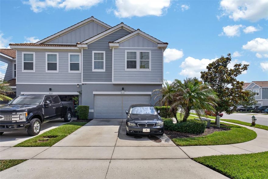 Welcome to this beautifully maintained 3-bedroom, 2.5-bath end-unit townhouse offering comfort, style, and convenience in a prime location! Step inside to find a spacious open-concept layout featuring ceramic tile flooring throughout the downstairs living areas, with a seamless combination dining and family room perfect for entertaining and everyday living. The kitchen is designed to impress with 42” cabinets, granite countertops, and plenty of storage and prep space. A convenient powder room is also located on the first floor.
Upstairs, you’ll find all three bedrooms, including a generously sized primary suite complete with an ensuite bathroom featuring a relaxing garden tub, separate shower, and ample space to unwind.
Enjoy Florida living year-round with a screened-in lanai and a private fenced, paved backyard — ideal for outdoor dining, pets, or simply relaxing. This desirable end unit also includes a two-car garage for added convenience and storage.
The community offers fantastic amenities including a swimming pool and playground,  it is also very close to Valencia College and just minutes from the 408 Expressway. This townhouse provides easy access to shopping, dining, entertainment, and major commuting routes.
Don’t miss the opportunity to own this move-in ready townhouse in an excellent location!!!