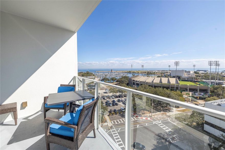 Some buildings have a charm, a charm that not only comes from the exquisite design, the views, the spectacular residences, but also from a culture unique to that property. Signature Place is one of those few locations, and is also one of the most iconic buildings in all of Tampa Bay. With over 250 residences, Residence 1006 stands out among the best. With both WATER and CITY VIEWS, and in the coveted 06 stack, this residence sets a standard. With over 1400 square feet, this residence lives large. Every room in the residence has a water view, and with this much luxury living space there is plenty of room for both you and your guests. The kitchen includes top of the line Thermador appliances, glass shelves for your best pieces, and built in wood cabinets. And the bathrooms, well, why don’t you just come take a look. But where this residence really shines is with its balcony. At thirty feet long, this balcony has not only a water and city view from every spot, but room for you to do whatever you want. Whether it be a table set, chairs, hammock or all three, your evenings are not going to be the same while living in Residence 1006. To top it off, this residence comes with two parking spaces near the door to the garage and a spacious storage unit. Not only does Signature Place offer its residents a true luxury life style, to include infinity pool, jacuzzi, cabanas, well equipped gym, water softener/purifier and perfect club house, it offers culture. The residents of Signature Place are true neighbors, with weekly events and a community all unto itself. Oh, and let's not forget that downtown St. Petersburg is right outside your front door. And if you are looking at DTSP, you already know what that means. Fortune favors the bold, so don’t hesitate to schedule your showing today!