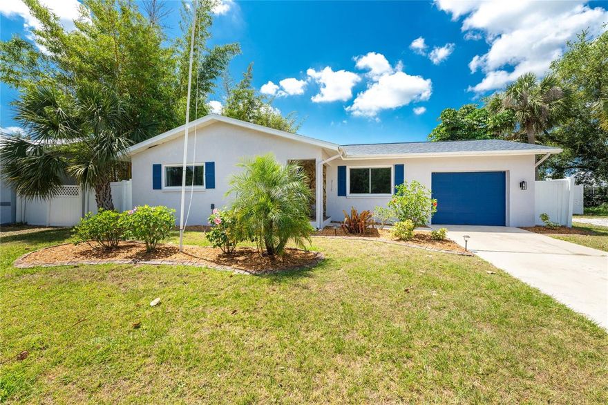 Just imagine never having to spend one more winter in the freezing cold, driving on icy roads and shoveling snow! There is no need to imagine anymore because this sweet escape is totally affordable. Solar panels will even reduce your electric bill. There is ample room for you to add a pool in the fenced back yard if you so desire. Impact windows all around (except slider), 2023 roof, new luxury vinyl flooring, updated kitchen and baths, attached 1 car garage and enclosed lanai with it's own AC unit make this home a great find. Located just off of Spring Lake Blvd. this 2 bedroom, 2 bath home can so easily be YOUR escape in the sun.