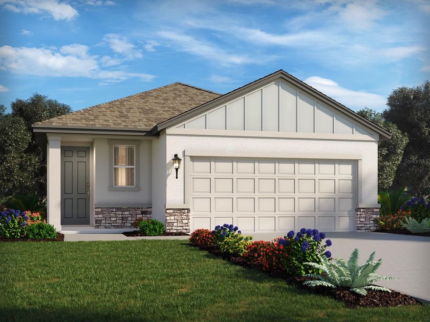 Under Construction. Brand new, energy-efficient home available by Oct 2025! Use the Everglade's flex room in the front of the home to an at-home office space. Past the foyer, the open kitchen flows to the dining space, great room and outside patio. A private primary suite has a spacious area to relax. Coming soon, Coasterra Premier Series has new single-family homes in Palmetto, FL, with a variety of  single-story and two-story floorplans. Residents can enjoy the ideal Florida lifestyle with the community’s resort-style pool and cabana. With close proximity to I-75, this community has easy access to St. Pete, Bradenton, Sarasota and beautiful Gulf Coast beaches.  Each of our homes is built with innovative, energy-efficient features designed to help you enjoy more savings, better health, real comfort and peace of mind.