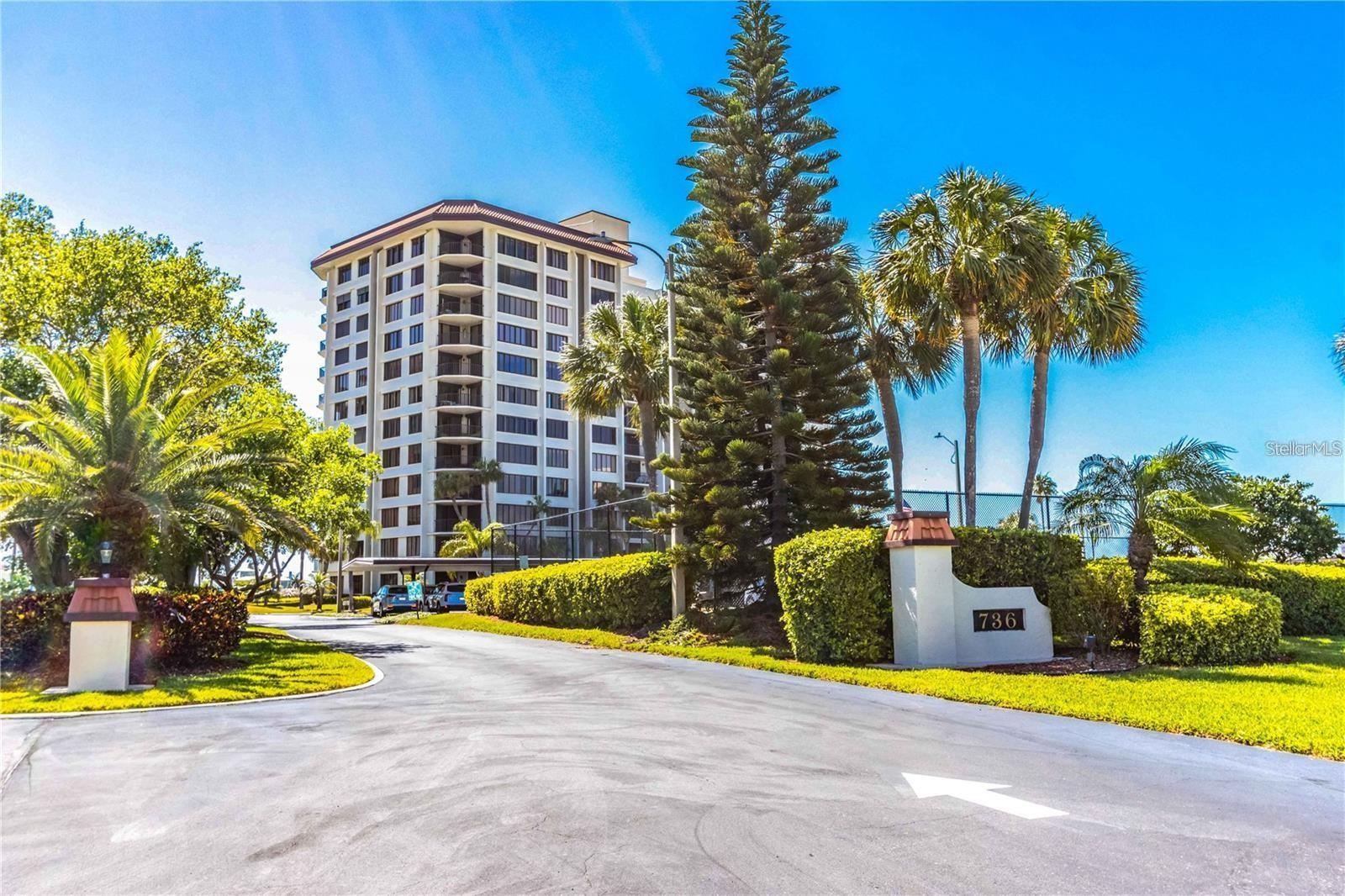 BRAND NEW UNIT REMODELED!!! Welcome to 736 Island Way unit 302. With a multitude of upgrades in this sun-filled, corner unit, this 3 bedroom, 2 bath condo sits at the end of the hallway and offers privacy, views of the island, a nice sized balcony off the living room. 736 has so many amenities to offer including tennis and pickleball court, heated pool, gas grill, rec./ club room, workout room, updated men’s and women’s locker rooms with sauna and a dock for enjoying Clearwater’s best sunsets. ALL NEW SLIDERS AND WINDOWS!!!! This is a pet friendly building (see requirements). Interior features include: ceramic tile throughout, large corner patio, kitchen remodel in 2020, new stainless steel appliances, dual sinks, Insta hot water, Silestone countertops in the kitchen, electric blinds throughout and more. The Primary suite has a large walk-in customized closet, dual copper sinks in the primary bathroom and an updated shower, a separate, indoor laundry room and an updated second bath. There is also assigned parking and guest parking. Schedule your showing today!