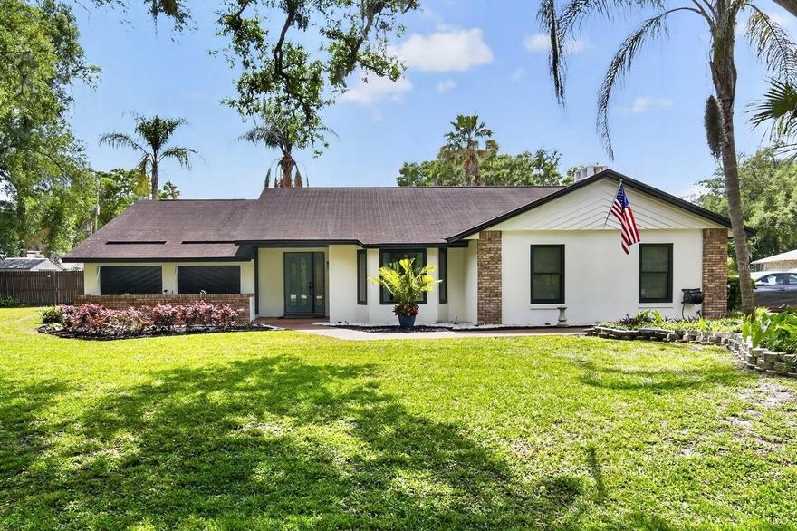 Escape to your own private North Lakeland retreat—this sun-filled corner-lot pool home offers spacious indoor living and a tranquil backyard designed for relaxing, entertaining, and making memories. With no HOA, this well-maintained property delivers both comfort and flexibility.

Curb appeal shines with an oversized side-entry 2-car garage, fresh exterior paint, and lush landscaping. Step out back to your private oasis featuring a large in-ground pool, cozy firepit area, and storage shed.

Inside, a warm, inviting layout offers both formal and casual living spaces. The formal dining room is filled with natural light from, while the kitchen is thoughtfully positioned with a pass-through window overlooking the pool—perfect for seamless indoor-outdoor living.

The split-bedroom floor plan provides privacy, with a serene primary suite featuring sliding glass doors to the pool, a walk-in closet, dual vanities, and a walk-in shower. Two additional bedrooms offer flexibility for family, guests, or a home office. A brick wood-burning fireplace anchors the living spaces, while an indoor laundry room and convenient pool bath add everyday functionality.

Recent updates include fresh interior and exterior paint (2026), new appliances (2025), premium Renewal by Andersen windows and doors (2025), new R30 insulation (2026), upgraded electrical, and re-finished concrete surfaces. The roof was replaced in 2015.

Move-in ready and ideally located, this North Lakeland gem combines peaceful living with exceptional entertaining space. Schedule your private showing today!