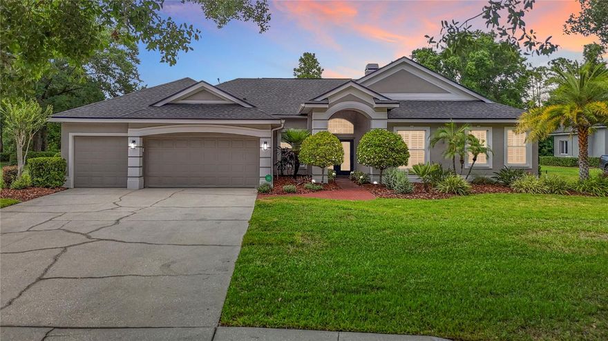Discover luxury living in this stunning single-story pool home at 19128 Centre Rose Blvd in the prestigious gated Faberge Enclave of the VillaRosa community in Lutz, FL 33558.
This exceptional 2,907 sq ft residence boasts 4 bedrooms, 3 full bathrooms, a dedicated office, and an attached 3-car garage. The home is nestled on nearly a half-acre private wooded conservation lot, offering tranquility and seclusion while featuring soaring 11-foot ceilings, an open floor plan flooded with natural light. Expansive sliding glass doors span nearly the entire rear of the home—including pocketing sliders in the family room—creating a seamless transition between indoor and outdoor living. The pocketing sliders and expansive picture window are appointed with custom remote-controlled light-filtering shades. The split floor plan provides privacy with generously sized bedrooms, and a separate guest room and bathroom are tucked discreetly to the rear of the home.

Extensive updates elevate this home to turnkey perfection: a brand-new roof (2025), new pool motor and garage door motor with app access (2025), updated alarm system with transferable 24-hour professional monitoring, a 2024 pool heater and multi-colored LED pool light, a 2023 saltwater system, and a striking 42-inch contemporary fireplace serves as a dramatic focal point, featuring a sleek floor-to-ceiling surround inspired by the elegant appearance of natural quartzite. The exterior showcases a fresh modern palette of soft earthy neutrals for timeless appeal. Additional highlights include a 2016-upgraded saltwater pool with deep blue pebble sheen, travertine deck, enlarged lanai, black aluminum cage, and an outdoor stainless-steel kitchen with granite counters. The chef’s kitchen shines with custom cabinets, quartz countertops, and GE Café Series smart stainless-steel appliances. Additional enhancements throughout the home include, engineered hardwood and porcelain tile flooring, a remodeled master bath with travertine and marble finishes with an oversized shower, soaker tub, custom closet systems, plantation shutters, whole-house water filtration/softener, reverse osmosis, professional landscaping with palms and lighting, and a hardwired 9-camera surveillance system complete the picture of refined Florida living.

VillaRosa offers an outstanding lifestyle with no CDD fees. Residents enjoy two community parks featuring tennis and pickleball courts, basketball courts, playgrounds, athletic fields, covered picnic areas, green spaces, and scenic walking trails with lake views, and just a short walk or bike ride to the Sun Coast Bike Trail—perfect for families and active lifestyles alike. 

The property is zoned for highly rated A schools, including McKitrick Elementary, Martinez Middle, and Steinbrenner High School.

Ideally located- to world-class attractions: Busch Gardens Tampa Bay for thrilling entertainment, Tampa Premium Outlets and abundant shopping/dining, Lettuce Lake Park and Brooker Creek Preserve for nature trails and wildlife viewing, plus quick drives to Tampa International Airport, downtown Tampa, Clearwater Beach, and more Gulf Coast destinations. This prime Lutz location combines peaceful suburban charm with convenient urban access.

This meticulously maintained home represents a rare opportunity in one of Lutz’s most desirable gated enclaves!