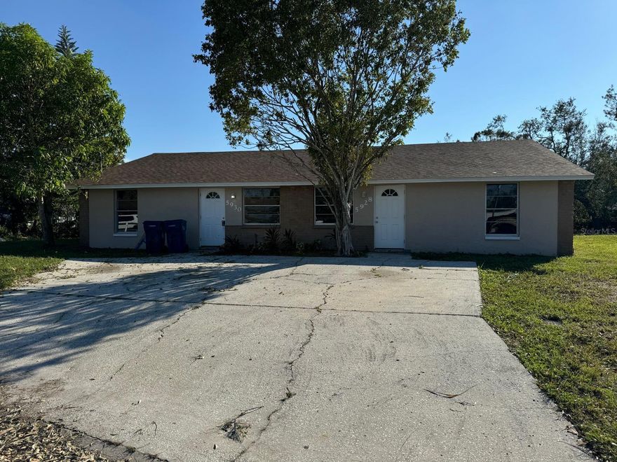 Back on the market! Buyers could not perform. Welcome to your future duplex in the heart of Bradenton, FL! This beautiful property combines modern updates with a convenient location, making it an ideal choice for both a primary residence and as an investment property. Upon entering, you'll find a spacious open floor plan perfect for relaxation and entertaining. The stylish finishes throughout the home create a contemporary atmosphere that will impress. A notable feature of this duplex is the new roof, AC, water heater, flooring, and electric panel ensuring peace of mind and protection for years ahead. The updated kitchen appliances simplify meal prep while adding a touch of luxury to your daily routine. Enjoy added privacy on a cul-de-sac and a spacious lot. Situated in a prime Bradenton location, this duplex offers easy access to the airport and nearby shopping centers, restaurants, and some of the best beaches in the area. Don't miss this opportunity to make this fantastic property yours. Schedule your private showing today and experience the beauty and convenience of this Bradenton duplex firsthand!