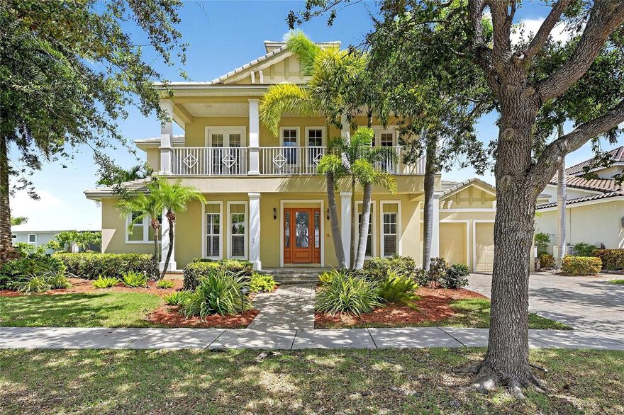 517 MiraBay Blvd | 4 Beds | 4 Baths | 4,089 Sq Ft | Waterfront Pool Home | Custom Hannah Bartoletta Build
WOW!! EXCEPTIONAL WATERFRONT LIVING — This one-of-a-kind custom Hannah Bartoletta Mediterranean-style pool home offers one of the best canal views in all of MiraBay, a highly desired gated boating community. Sitting on a premium waterfront lot with a private dock and lift positioned to the side, you’ll enjoy unobstructed long views down the canal from nearly every room. Outdoor Living at Its Finest: The expansive screened lanai features a heated saltwater pool and spa, outdoor fireplace with TV hookup, covered grill kitchen with refrigerator, sink, and storage, plus a pool bath. With multiple seating areas and abundant covered space, it’s perfect for entertaining year-round. Interior Luxury: The grand great room showcases soaring ceilings and panoramic water views. The chef’s kitchen is outfitted with top-of-the-line Wolf and Sub-Zero appliances, reverse osmosis system, double ovens, warming drawer, gas range, wine fridge, standalone ice maker, and drawer microwave. A custom temperature-controlled wine cellar stores over 500 bottles. Owner’s Retreat: The first-floor primary suite offers large windows overlooking the pool and canal, His and Hers walk-in closets, and a spa-like ensuite with Jacuzzi tub, oversized multi-head shower, and dual granite vanities. Upstairs, a loft overlooks the great room and offers flexible use as a game room, media space, or loft Two additional bedrooms, one ensuite, share a balcony with charming front views. Additional Features: Whole-house generator, newly cleaned tile roof, custom woodwork, high-end fixtures, and a 3-car garage. Community & Location: MiraBay residents enjoy resort-style amenities including clubhouse with poolside food and bar service, tennis, pickleball, basketball, 24-hour fitness center, boat ramp, and kayak launch. Conveniently located near two Publix stores, restaurants, golf courses, and with easy access to Tampa Bay. Built at a higher elevation than nearby neighborhoods, MiraBay remained high and dry during Hurricane Helene. Don’t miss your chance to own this exceptional waterfront home — schedule your private tour today.