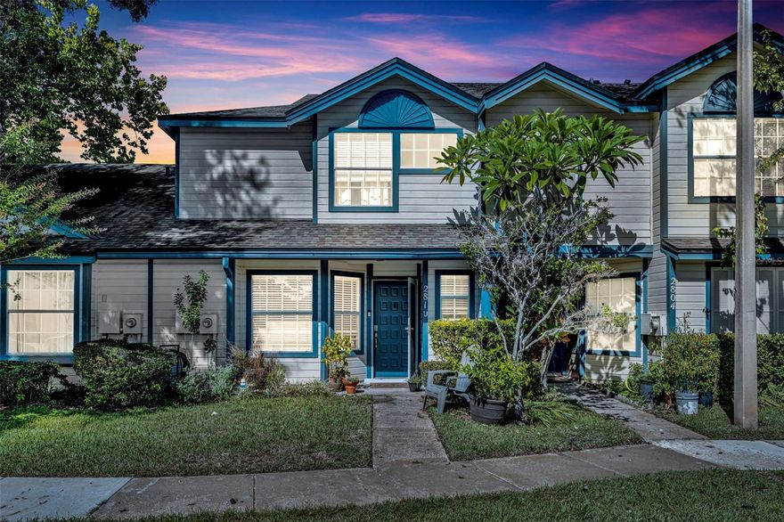 Stop handing your wealth to a landlord! This well-maintained 2-bed, 2.5-bath townhome with TWO ensuite bedrooms offers a smart path to ownership and long-term equity in the sought-after Wekiva Reserve community. The open-concept living and dining area features a stylish brick accent wall and tile flooring on the main level for easy upkeep. The kitchen includes all appliances, with laundry conveniently located inside.
Step outside to a private, screened-in patio with a storage closet and a view of green space, ideal for relaxing, working, or enjoying the fresh air. Upstairs, you’ll find two generously sized ensuite bedrooms, providing flexible use for guests, work-from-home space, or personal retreat.
Enjoy a low-maintenance lifestyle with the HOA covering exterior upkeep, amenities, and more. Community perks include a pool, tennis courts, sidewalks, and well-kept grounds. Buyers may explore available down-payment or closing-cost assistance programs with their lender. This is a smart move to own where your money works for you.