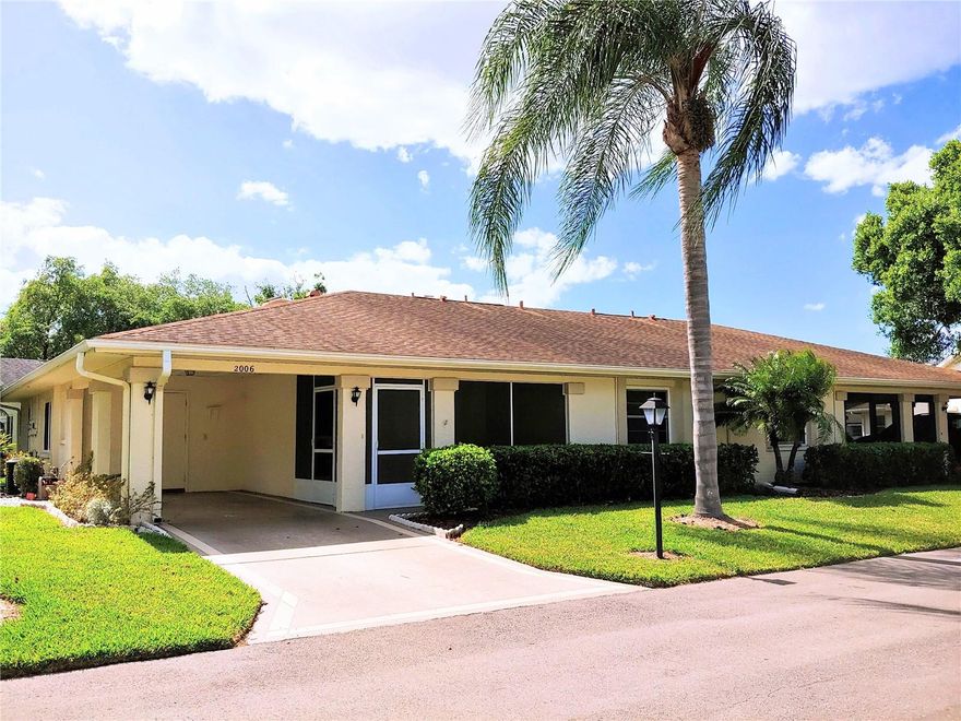 Available June 1st. You will love this spacious condo featuring cart port; utility room with washer and dryer; screened front porch; split bedrooms floor plan; kitchen that opens to the living room and dining room; large bedrooms and a family room that leads to a screened patio with tranquil water view. Non-smokers only, no pets allowed. One-year lease only. Rent includes water and sewer, amenities, lawn maintenance, basic cable TV, internet, and pest control. Condo is located in a 55+ community of Kings Point in Sun City Center. Kings Point is gated, has two clubhouses with indoor and outdoor pools, casual dining, fitness, clubs and activities to keep you as busy as you choose to be. It is near the West coast of Florida with a short drive to beaches, parks, cultural centers, professional sports teams, airports, dining, shopping, medical and more.