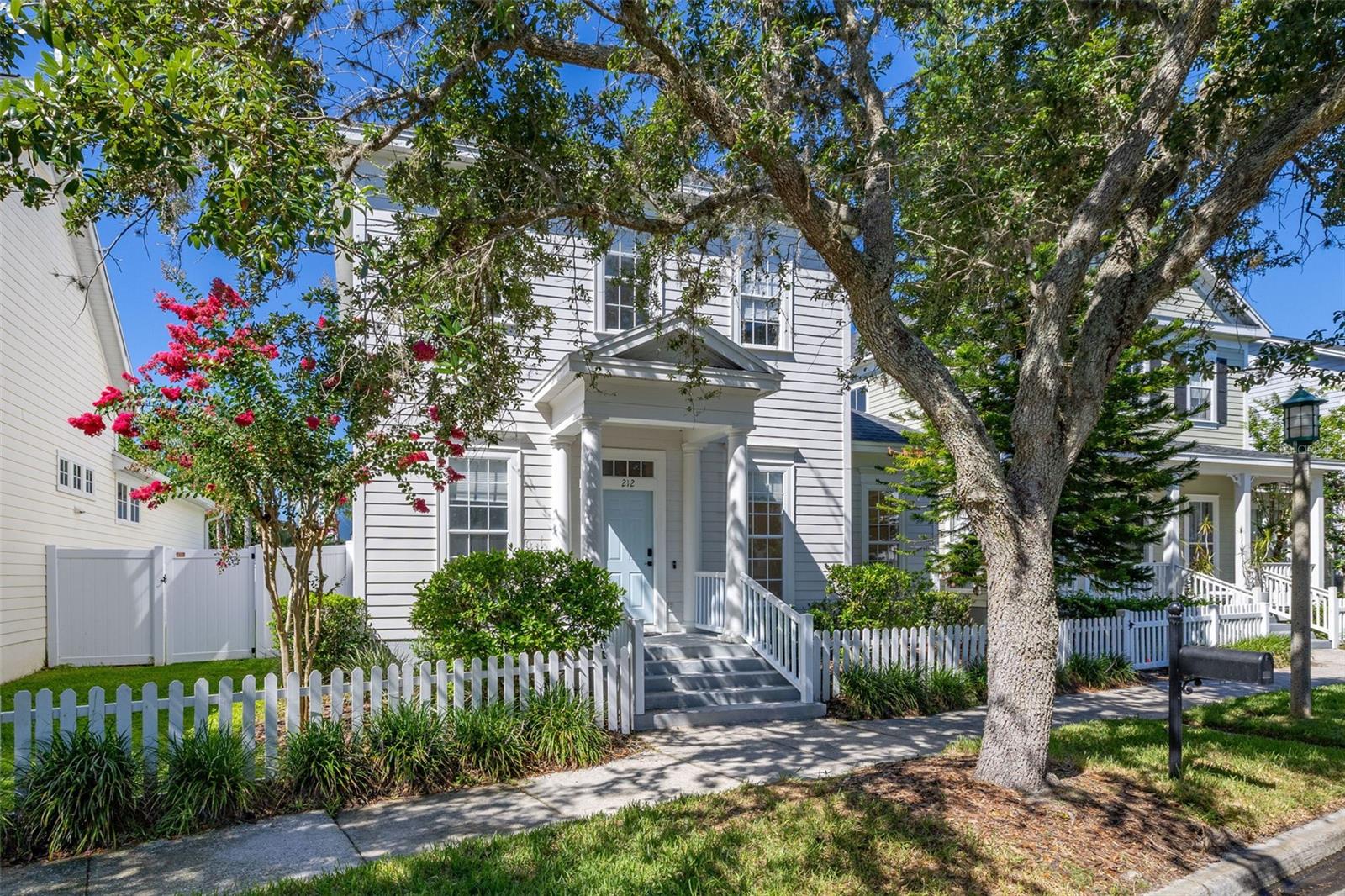Welcome to this beautifully Remodeled 3-4 Bedroom home located on a quiet street in Celebration’s desirable North Village. The home features an open floor plan with plenty of natural light and tasteful updates throughout.
On the first floor, there's a flex room with barn doors and built-in bookshelves — perfect for a home office or guest bedroom. The dining area is located near the entry, and the spacious kitchen includes a large island with seating, custom cabinetry, soft-close drawers, and quality appliances such as an induction cooktop, double ovens, microwave, dishwasher, beverage fridge, and a built-in coffee/wine bar. Also on this level are a half bath and a laundry room.
Upstairs, the primary suite offers a walk-in closet and a private bathroom with a double vanity, quartz countertops, and a large walk-in shower. There are three additional bedrooms, a full bathroom, and a flex space that can be used as a playroom, home office, gym, or media room.
The home includes a one-car garage and a rear parking pad for extra vehicles. The fenced backyard offers ample space to relax, entertain, or play.
Zoned for Celebration K-8 School and Celebration High School, this home also gives residents access to the North Village pool, recreation area, two playgrounds, and a sand volleyball court.
Conveniently located close to shopping, dining, and with easy access to I-4, this home is move-in ready and available for lease now!