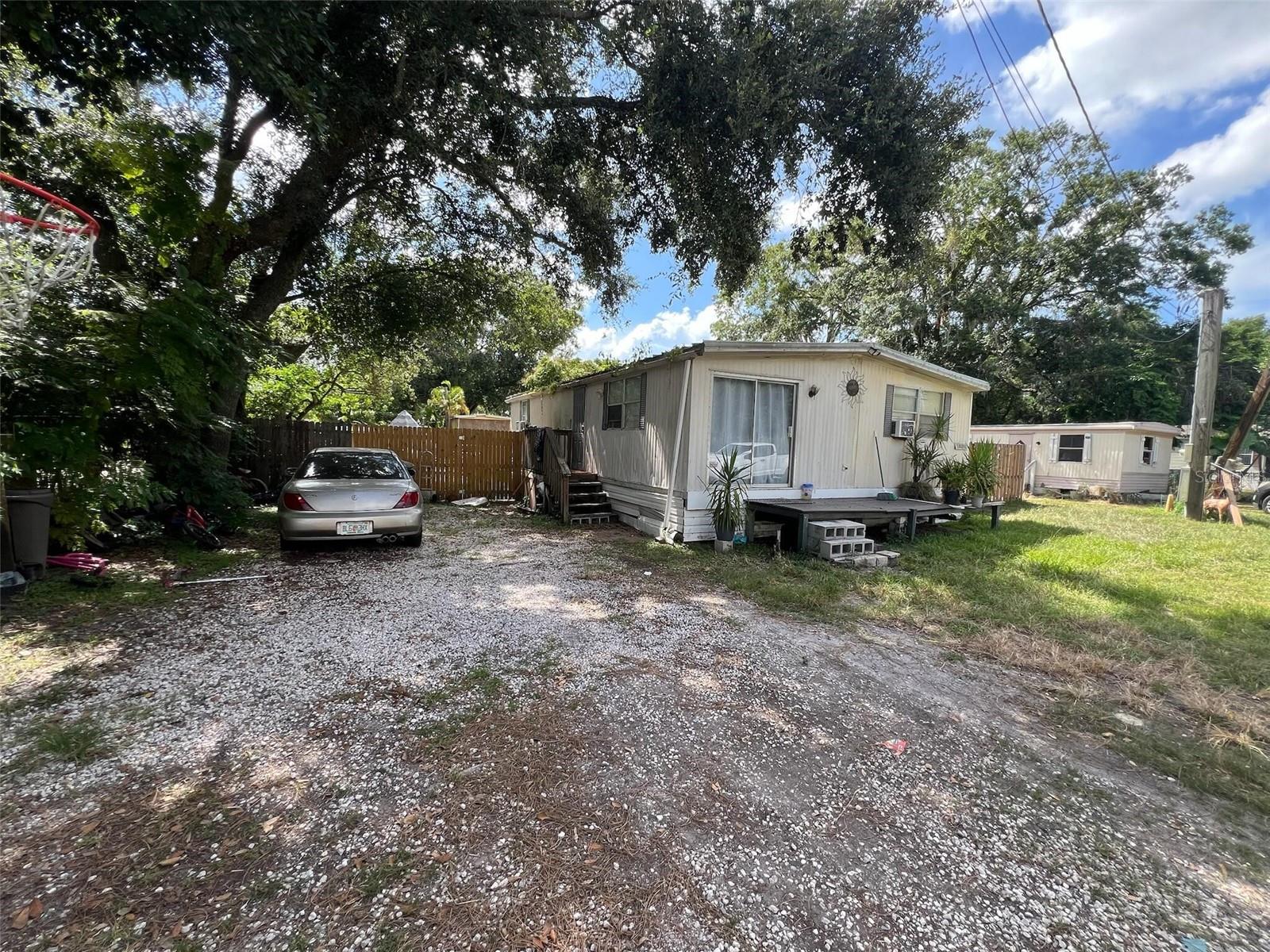 These 2 beds, 1 bath mobile home is ready for your updates with a little work— come see the potential!