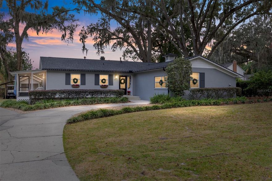 Nestled in the heart of downtown Ocala and overlooking the charming Idylweir Park, this beautifully updated and meticulously maintained 3-bedroom, 3-bath home showcases true pride of ownership. The flexible floor plan features vaulted ceilings throughout the living, dining, and kitchen areas, creating a bright and inviting atmosphere, along with a separate family room ideal for a den, office, or playroom.

Step outside to a serene, fully fenced backyard highlighted by mature landscaping and two pavered patios, perfect for entertaining or unwinding in a peaceful setting. Notable upgrades include a new roof and gutters (2023), gas tankless water heater (2024), and fresh landscaping (2025).

Situated in A+ school zones, including the highly coveted Eighth Street Elementary, this home offers exceptional convenience—just minutes from shopping, dining, parks, schools, and medical facilities. Hop on your golf cart and enjoy all that vibrant downtown Ocala has to offer. With plenty of room to add a pool, garage, or expand the living space, this property delivers both immediate comfort and outstanding future potential in one of Ocala’s most desirable locations.