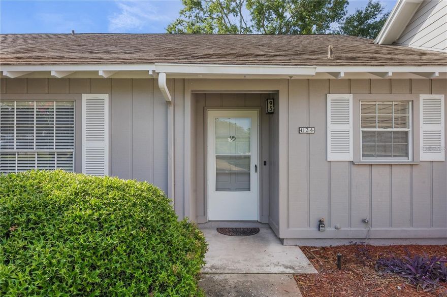 Enjoy easy Florida living in this beautifully maintained 2-bedroom, 2-bathroom villa located in the desirable Errol Estate community. Designed for both comfort and convenience, the home features a light-filled open layout with vaulted ceilings and spacious bedrooms—each with its own private bath. Unwind on your screened-in patio while taking in the peaceful, nature-filled surroundings near Lake Alden. With exterior maintenance, lawn care, and pest control included through the condo association, this home offers a relaxed, low-maintenance lifestyle in a serene setting.