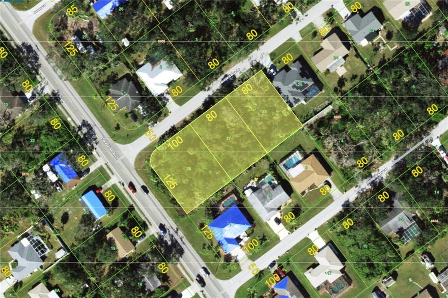 Rare opportunity to own three contiguous lots on Broad Ranch Drive in Port Charlotte, totaling just under ¾ of an acre (125 x 260). This oversized parcel offers plenty of space to build your dream home with room for outdoor living, landscaping, or a pool. County water and electric are available nearby, and the area is designated as a pending future sewer zone.

The property is located in an X Flood Zone, meaning most lenders will not require flood insurance when financing a new build. Large, contiguous lots like this are increasingly hard to find in this well-established neighborhood, where neighboring homes showcase pride of ownership and a strong sense of community.

This location provides easy access to shopping, dining, entertainment, and golf courses throughout the Port Charlotte and Punta Gorda area. For those who love the water, the beautiful Gulf Coast beaches in Englewood are just a 20-mile drive, offering pristine sand and calm waters.

Whether you plan to build immediately or hold the lots as an investment, this parcel provides flexibility and long-term value in one of Port Charlotte’s desirable neighborhoods. The size and configuration give you options not typically available with single lots.

Don’t miss this opportunity to secure a rare, oversized, three-lot parcel in a prime location. Act now to take advantage of reasonable lot prices and create your ideal Florida lifestyle.