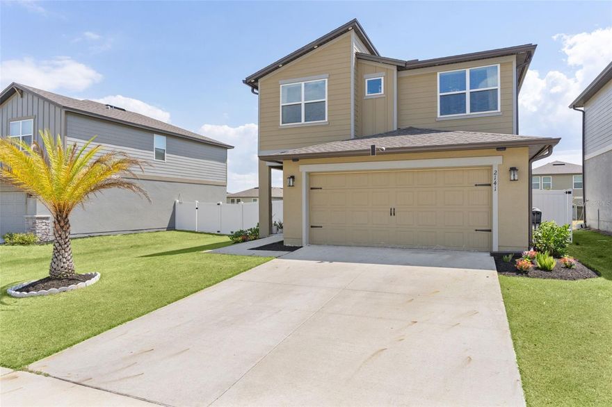 Welcome to this spacious 4-bedroom, 3-bath home located in the sought-after community of The Villages of Minneola, nestled among the rolling hills of Central Florida.

From the moment you arrive, you’ll be impressed by the beautifully maintained landscaping and inviting curb appeal. Inside, a decorative glass front door opens to a welcoming foyer featuring refinished hardwood stairs that add warmth and character.

The main level offers an open-concept layout designed for both everyday living and entertaining. The living area showcases a cozy fireplace and custom entertainment wall, seamlessly flowing into the kitchen and dining space. The kitchen is thoughtfully designed with ample cabinetry, generous counter space, and a fully upgraded walk-in pantry featuring quartz countertops, custom shelving, and built-in drawers.

A guest bedroom and full bath are conveniently located on the first floor, ideal for visitors or multi-generational living. Throughout the main living areas, carpet has been replaced with durable luxury vinyl tile, and updated lighting fixtures, including chandeliers and ceiling fans, enhance the home’s modern appeal.

Upstairs, you’ll find a versatile loft/flex space perfect for a home office, media room, or play area. The spacious primary suite offers abundant natural light and a well-appointed en-suite bath designed for comfort and relaxation. A large laundry room with additional counter space provides added convenience. Two oversized secondary bedrooms are located at the end of the hallway, offering flexibility for a variety of needs.

Step outside to a private backyard featuring a patio, decorative rock landscaping, and dedicated grilling space—perfect for enjoying Florida’s year-round sunshine.

Residents of The Villages of Minneola enjoy access to a variety of community amenities, including a pool, clubhouse, fitness center, basketball courts, and a nearby park/playground.

Schedule your private showing today and experience all this home has to offer.