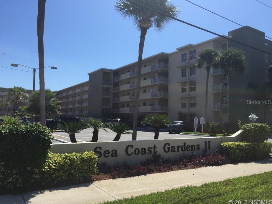 PRICE REDUCED! "Ocean Front Complex" on NSB " No Drive Beach". Ground floor unit, Easy Access to beach, pools, club house and convenient for bringing in the groceries. Relax and Enjoy two large Ocean front pools, one heated during the winter months and two small kiddie pools. Close to NSB restaurants and shopping .  Needs some TLC but with a little updating this could be your perfect weekend getaway home. Very clean. Great Rental income potential. ;LocationDescription: Condo ;Water: City