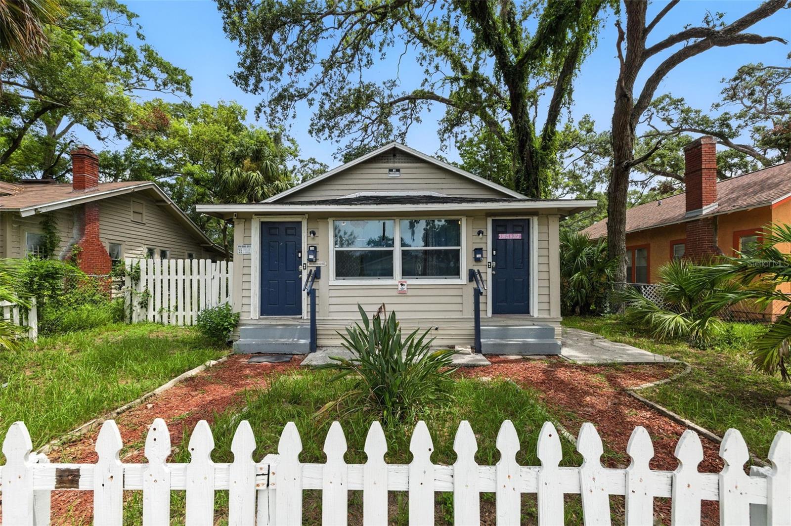 Investor Special! Triplex in OPPORTUNITY ZONE with Major Upside Potential in Booming South St. Pete! The front duplex is comprised of 2 bedroom, 1 bathroom units and the back building is a 3 bedroom, 1 bathroom unit. Unlock the potential of this value-add triplex located at 1145 16th Ave S in one of St. Petersburg’s rapidly evolving neighborhoods. Whether you’re looking to renovate and hold or reposition for strong rental income, this property offers a prime opportunity for savvy investors. Ideal for long-term rental or house-hacking. With separate entrances, ample parking, and solid bones, the structure is ready for your renovation vision. This property is perfectly positioned to benefit from ongoing area revitalization and strong rental demand. With the right updates, this triplex has the potential to generate excellent cash flow and significant equity upside. Don’t miss your chance to invest in a multi-family property with built-in value in one of Florida’s hottest markets.