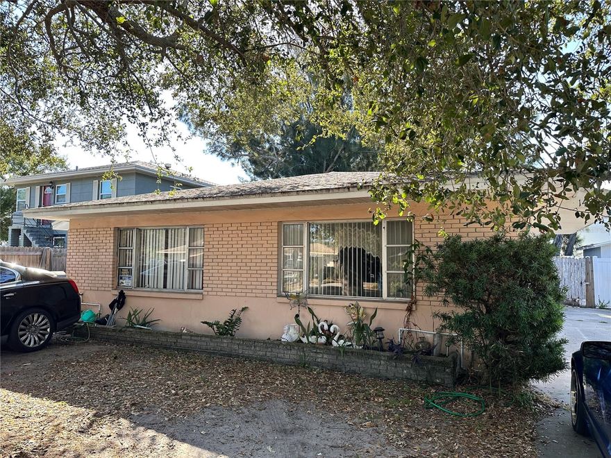 Prime Clearwater duplex near Downtown and Clearwater Beach. Each unit is a 1 bed 1 bath with month to month tenants, offering strong value add potential and the ability to bring rents to market. Located between Gulf to Bay and Drew St with high rental demand.