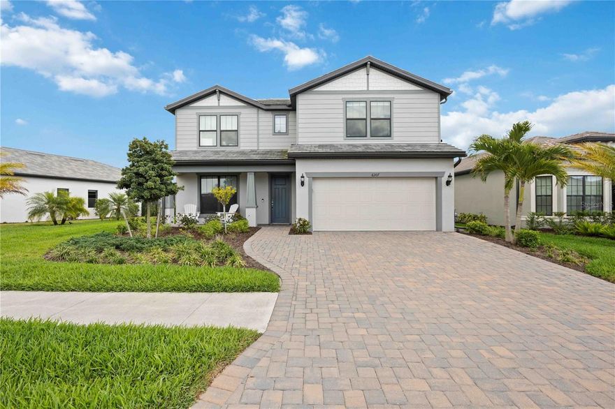 Welcome to this stunning, Whitestone model in sought after, Talon Preserve. Nestled on an oversized lot with peaceful, private preserve views. This home has everything you need with the opportunity to personalize it to your own style. It was built in 2023 with over $115,000 in builder options, even more expensive today. Some of these upgrades include a 4' garage extension, pocket sliding glass doors, tray ceilings, solid wood cabinets, and floor to ceiling tile in the bathrooms, and an energy efficient tankless water heater. It also includes an upgraded kitchen package, equipped with built-in appliances, gas stove, solid wood soft-close cabinets with  double sliding shelves, under cabinet lighting, oversized pantry, quartz countertops and an island with additional storage. All of this and more without having to deal with the hassle and wait of building. Its spacious and open floor plan flows seamlessly to the outdoor space with sliding pocket doors. Whether you are entertaining or relaxing, you will be able to enjoy the natural beauty of the preserve as this lot is positioned away from road noise.  The primary suite is conveniently located on the main floor for easy accessibility and added privacy. The ensuite has a walk-in shower, double sinks, and walk-in closet. On the second floor there is an expansive loft, 3 bedrooms, all of them with lots of closet storage and a bathroom shared by two of the bedrooms.  The 4th bedroom is a second primary suite with its own ensuite. The home has been thoughtfully updated with new storage in the laundry room and primary bedroom closet, all new ceiling fans, and top-down bottom-up blinds throughout the house for functionality and aesthetic appeal. Other features you will appreciate are the epoxy garage floors, overhead garage storage, and a widened driveway for plenty of room to park. Also included are the ring doorbell, smart lock on the front door, and Ecobee smart thermostat.  If this isn’t enough, the home is NOT in a flood zone and has hurricane shutters, giving you peace of mind when you settle in. All of this can be found just 5 miles from the nearest beach, a short drive to downtown Venice, around the corner from Oscar Scherer State Park, easy access to I-75, groceries, gyms, golf courses, dining, shopping, top rated schools, and Sarasota Memorial Hospital.  You also have direct access to the legacy trail from the community, giving you a multi purpose trail way that extends over 18 miles. However, you might not want to leave the community with these resort-style amenities that cater to every lifestyle. Whether you’re unwinding in the pool or hot tub, working out in the state-of-the-art fitness center, enjoying a friendly competition at the pickleball courts, or taking part in one of the many events planned, there’s always something to do. The 18,000 sq/ft clubhouse also includes an arcade, bar, common areas, and multipurpose rooms, ensuring fun for everyone. Also on site are tennis courts, bocce ball courts, splash pad, restaurant, dog park, playground and bonfire. The gated community does have a gate guard and NO CDD fees, the HOA fees includes irrigation, landscaping, management and maintenance. This home offers more than just a place to live—it provides a lifestyle. Schedule your showing now!
