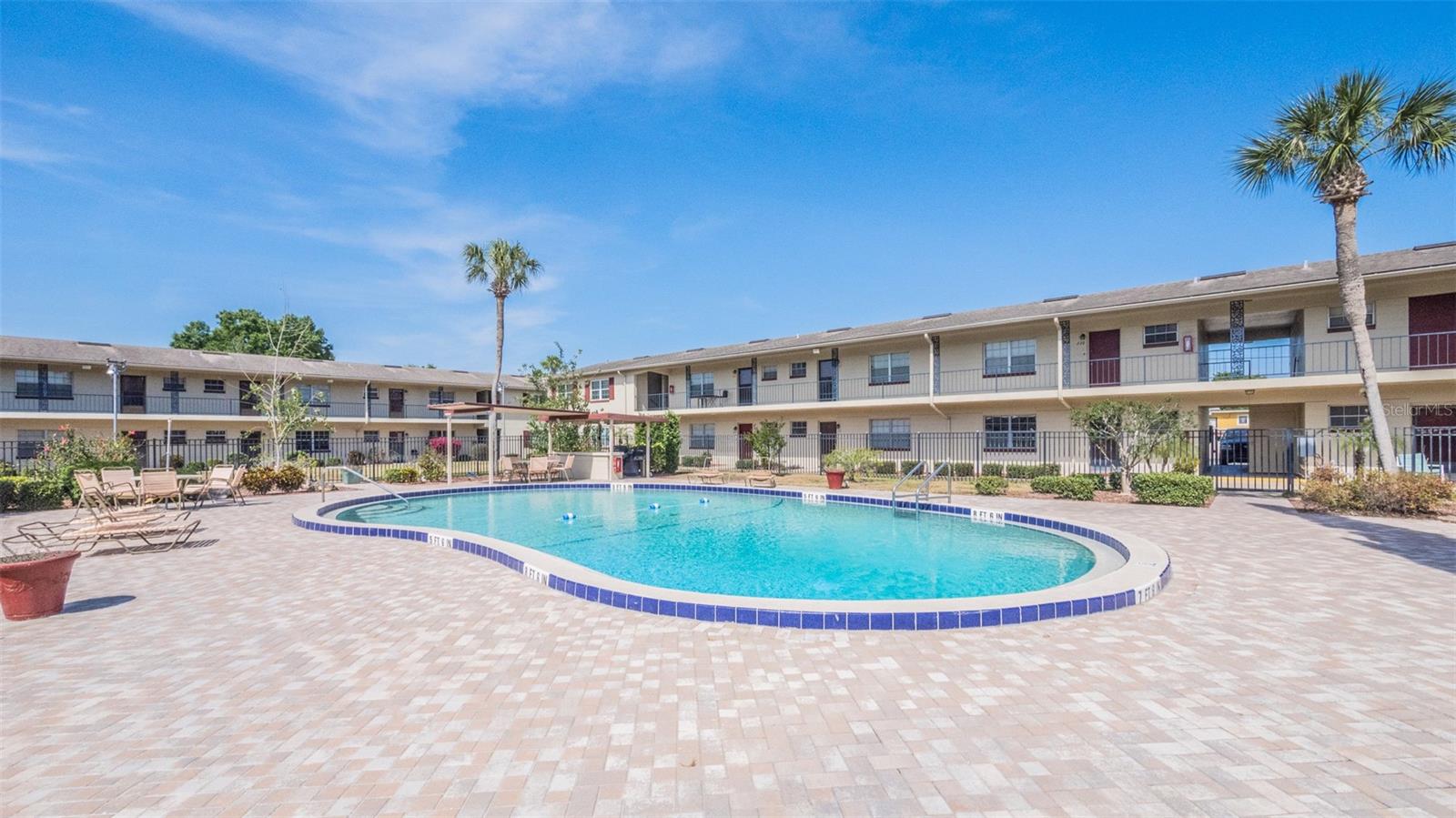 Discover an incredible opportunity to own a fully furnished and move-in ready condo at a fantastic price! Located in the desirable Silver Pines Golf Village, this meticulously cared-for 1-bedroom, 1-bathroom second-story unit offers a relaxing pool view. Everything you see conveys with the sale, making this a truly turnkey property. The well-kept community is ideally situated near major highways, shopping, grocery stores, banks, schools, and daycares—combining both comfort and convenience. Whether you're a first-time homebuyer or investor, this is an unbeatable opportunity you won’t want to miss. HOA approval required with in-person interview. Sold As-Is.