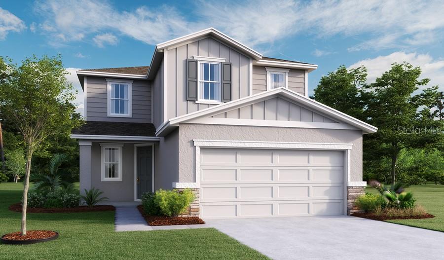 Under Construction. The Pine plan is ready to meet your family’s needs. Located off the entryway, a flex room with a half bath across the hall. Beyond the entry, a spacious kitchen with a breakfast-bar island flows into a dining nook—boasting patio access—and a relaxing great room. Additional main-floor highlights include a powder room and a mud room with a linen closet. On the second floor, a generous loft provides another inviting hangout. You’ll also appreciate three secondary bedrooms—two with walk-in closets—a laundry room and a secluded owner's suite with an immense walk-in closet and a private bath with optional deluxe features, Upgrades include: Large Corner Lot, Elevation B, 30 year arc Shingles, Covered patio, 9"4" ceilings and 8' doors on main floor, 42" upgraded White cabinets to kitchen and upgraded with cabinets to baths, 2 sinks in Owners bath and guest bath, swinging door on Owners bath, smart thermostat, Kitchen fan vented to outside, Extra window in Great room and Owners bedroom, SS range, microwave and dishwasher, Elongated toilets to all baths, shower enclosure with chrome trim to owners bath, Quartz countertops in kitchen and baths, Halo Wifi smart Deadbolt lock, Ceiling fan prewires to all bedrooms, flex room, loft, and coverd patio, 7 x 22 staggered floor tile to first floor and all wet areas, and carpet on second floor, smart garage door opener, 3 1/4" Baseboards, coach light prewire with switch, single bowl kitchen sink, video doorbell, and Flex conduit run. 1x capital contribution fee of $350. * SAMPLE PHOTOS Actual homes as constructed may not contain the features and layouts depicted and may vary from image(s).