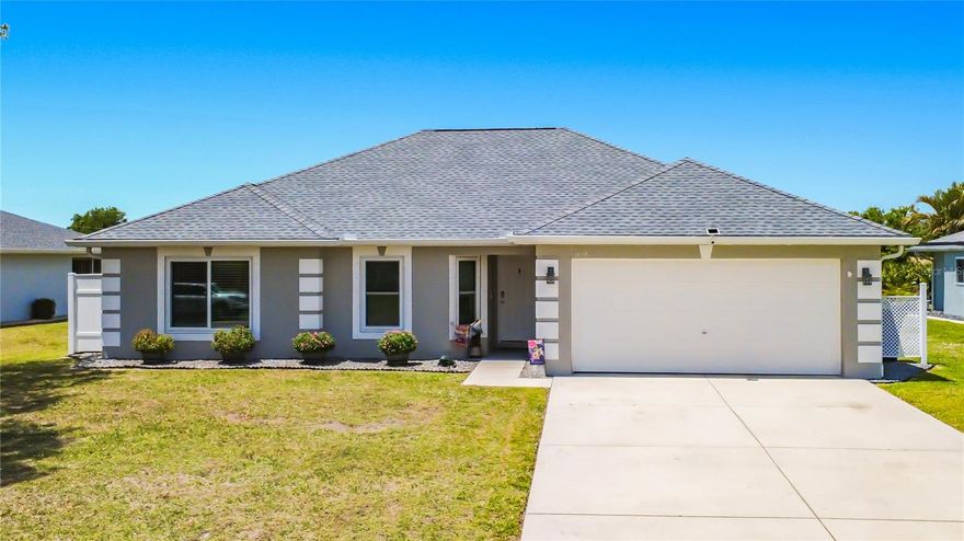 Welcome to this beautiful and updated home located in the desirable Deep Creek community of Punta Gorda. This property offers comfort, convenience and NO flood zone. The home features numerous recent updates, including waterproof Pergo flooring installed in 2021, and all appliances replaced in 2021.  A new A/C system installed in August 2022, new roof with gutters and downspouts completed in June 2023, and a water filtration system installed in 2024. The property is connected to city water and public sewer.

The Deep Creek community offers low HOA fees, deed-restricted integrity, and convenient access to schools, shopping, and major roadways. The neighborhood is known for its quiet setting, well-maintained homes, and proximity to everything Punta Gorda and Port Charlotte provide.