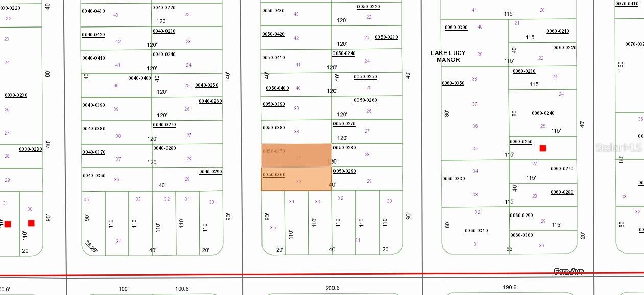 LAKE LUCY MANOR - Land