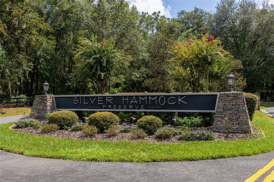 Great opportunity to build your dream home in the desirable community of Silver Hammock Preserve. Beautiful lot in gated subdivision with large custom homes. Located in Marion County, within the Ocala area, this is the last available 5-acre lot in a highly sought-after community. The property includes several upgrades: a build-ready site pad for a large custom home, installed underground utility conduit from the street to the home site, and all buildable areas have been cleared and are landscape-ready. The property boundaries are marked and partially fenced, and a full survey is available. Enjoy the vibrant wildlife and the feeling of living surrounded by nature, all while being just minutes away from restaurants, shopping, and everything downtown Ocala has to offer. Bring your horses and create your mini farm! The property is located 30 minutes from the World Equestrian Center and just minutes from the famous Silver Springs Park. You can also enjoy Florida beaches, as it is only 1 hour and 10 minutes to Ormond Beach! Please note, site-built homes only; houses must have at least 2,250 square feet of living space under heat and air. A maximum of two horses is allowed per lot. Schedule an appointment to view it today!