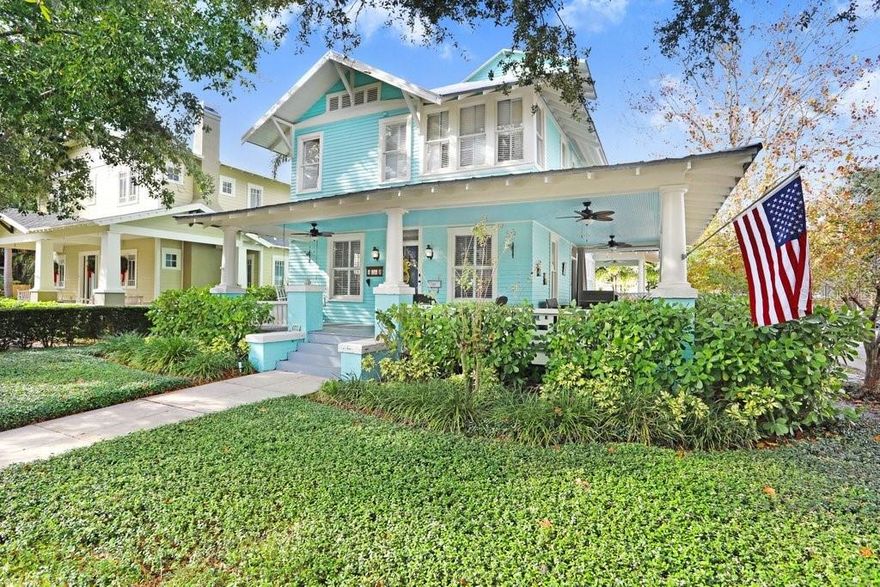Welcome to 1801 W Hills Ave, a beautifully renovated historic residence in the heart of Hyde Park, situated on a desirable corner lot. This 3-bedroom, 2.5-bath home blends timeless character with modern convenience and features a wraparound porch, private pool, metal roof, and a larger-than-average 2-car garage with rear alley access.
Believed to have been originally constructed around 1910, the home was purchased by the current owners in 2003 and subsequently fully renovated in collaboration with the Architectural Review Committee (ARC) to preserve its historic integrity while incorporating modern updates throughout. The living room highlights exceptional original details, including a horsehair and plaster decorative border with gold leaf trim and a plaster stipple ceiling, showcasing the craftsmanship of the era.
The thoughtfully designed floor plan offers spacious living and dining areas ideal for everyday living and entertaining, along with three well-appointed bedrooms and two and a half baths. A distinctive architectural feature of the home is the cupola, which provides a unique and versatile space suitable for a small bedroom, office, or private hideaway.
Additional features include two fireplaces (one gas and one wood-burning), new air conditioning units, and a layout that is truly move-in ready. Outdoor living is enhanced by the wraparound porch and a private backyard retreat with a pool. The detached garage is conveniently accessed via the alley.
Approved plans to add an accessory dwelling unit (ADU) above the garage are available upon request, offering future flexibility for guests, rental income, or a home office (buyer to verify zoning and permitting). The property is not located in a flood zone and sits at an approximate elevation of 25 feet above sea level. The home and surrounding street have not experienced flooding during past storm events.
Ideally located just minutes from Hyde Park Village, Bayshore Boulevard, Downtown Tampa, and South Tampa’s premier dining and shopping, this exceptional residence offers historic charm, thoughtful renovations, and an outstanding South Tampa location.