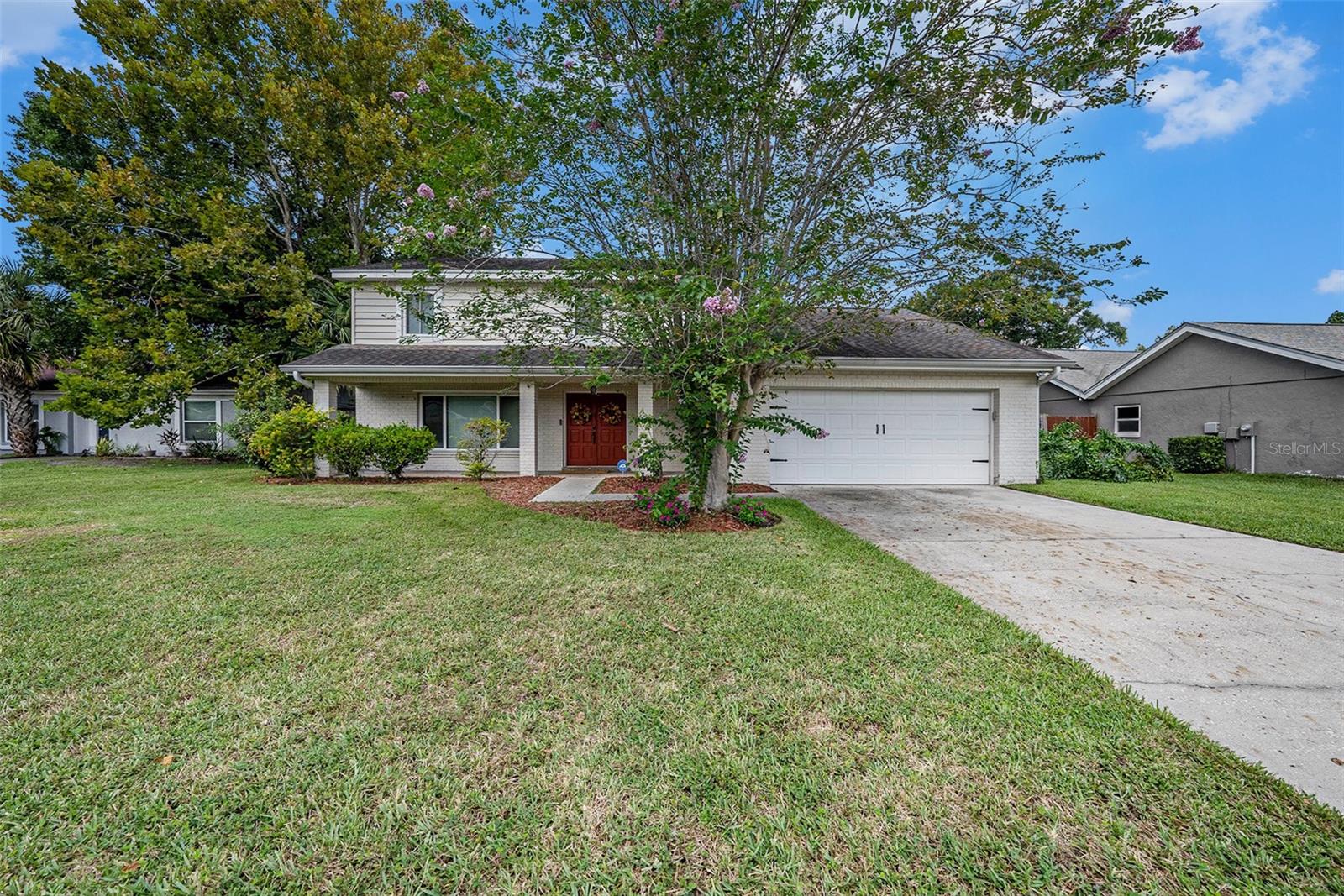Come live in Paradise! This gorgeous Two-STORY home is located in the desirable community of Fairway Village right in the heart of Tampa. Home Sweet Home! This amazing home offers 4 bedrooms, 2.5 full bathrooms, formal dining area, and a kitchen that opens to a large living. Once inside you will be greeted by an amazing open floorplan with high ceilings and open spaces. Welcome to the kitchen where sweet memories are being made. The kitchen is seasoned with love and is perfect for entertaining your guests, featuring lots of cabinets and extended counter space. The kitchen is the heart of the home. The fondest memories are made when gathered around the table. Enjoy hosting elegant dinners in the formal dining room or enjoy a quick meal in the breakfast nook. The main level offers a welcoming living room with a cozy fireplace, perfect for gatherings and relaxing evenings. This spacious home features all four bedrooms conveniently located upstairs, including the master suite. Master suite offers a large walk-in closet. Master bathroom offers a walk-in shower, and dual vanity sinks. Life is too short to fold fitted sheets but convenient in the large laundry room with plenty of storage. The garage has plenty of space so bring your toys, bikes and extra vehicles to store in the 2-car garage. Enjoy outdoor living at its best. Plant your wishes, play in the dirt, spend time with the family and pets with a fence in backyard. Time spent on the lanai is time well spent. Flip flops are highly recommended, wear lots of sunscreen, relax, hang up your towel, soak up the sun and swim in the private pool featuring solar hot water panels. Great to enjoy those extra months in the private pool. Relax and enjoy as there will be a lot of sipping, grilling and chilling with an amazing, screened lanai overlooking the peaceful backyard oasis ideal for morning coffee or evening relaxation. This beautiful home offers impact-resistant windows for safety and peace of mind. Perfectly positioned near golf courses, top-rated shopping and dining. Easy access to Tampa International Airport and the amazing Gulf beaches that Florida has to offer. Enjoy all this home has to offer.
