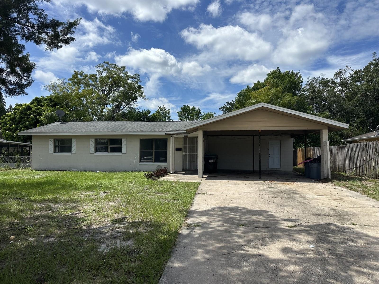 Handyman special! Excellent opportunity in high demand rental area. Bring your vision! This 4-bedroom, 2-bath, 1,094 SF home is ready for your personal touch. Solid block construction, this property is a fantastic opportunity for anyone looking to build equity. Seller open to updates for FHA buyer. Easy to show, see it today!