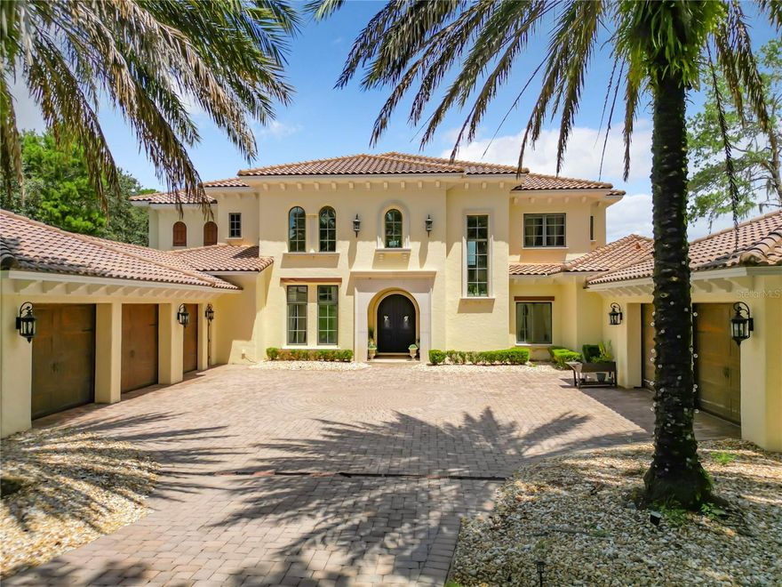 Welcome to 15019 Pendio Dr, an exquisite Mediterranean-styled single-family home nestled in the highly desirable, gated community of Bella Collina in Montverde, FL. Built to impressive standards in 2007, this magnificent property occupies a spacious 1.04-acre lot and spans an expansive 7,043 sq. ft.  Discover an attractive layout that facilitates 5 remarkable bedrooms including 2 master bedrooms and 8 pristine bathrooms including 2 powder rooms. Gourmet chefs will revel in the palatial kitchen furnished with premium Viking appliances, spacious wine fridge, granite countertops, natural light, and an appealing layout. The grand, first floor primary bedroom suite boasts an attached bathroom, large jacuzzi tub, spa-like shower, extensive walk-in closets and a cozy sitting space.  Step out to an enchantingly landscaped yard showcasing a pool, hot tub, outdoor kitchen and an outdoor shower adjoined by a bountiful patio. Floor-to-ceiling windows throughout the house frame splendid sunset views over Lake Siena and the pool.  Other desirable features include an open floor plan, lofty ceilings, an imposing entryway that lets in ample natural light, a 5-car garage thus offering endless possibilities to the homeowner.  Bella Collina is a 24/7 security guard, gated community expanding over 1,900 acres of rolling hills and sparkling lakes.  Home to the legendary Sir Nick Faldo 18-Hole Championship golf course, club house, on-site restaurants, tennis courts, fitness center and more!  Priced at $3,350,000, this residence offers an unparalleled blend of comfort, luxury, and naturalistic charm. It’s prime location couldn't be more perfect; close to nature, shopping & dining amenities, reputable schools, and offer a short commute. Make 15019 Pendio Dr your ultimate dream home today!