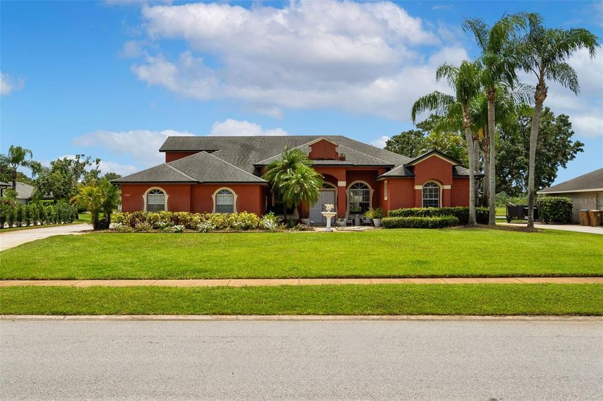 This rare to find One-Story home has 4 bedrooms plus a bonus room upstairs (can count as a 5th bedroom as there is a closet), 3 full bathrooms, and an open floor plan with tile flooring, granite countertops, wood burning fireplace, and custom cabinetry.The oversized lot gives a lot of space to an outside screened area featuring a lot of covered space, saltwater pool with rock waterfall, dinner space, grill, lush landscaping and the most AMAZING sunset views you can see over the pond. The sought after Hammock Pointe Neighborhood is just minutes from Lake Nona Medical City, easy access to major roads, and A rated schools. Don't wait, this is the only house available for sale at this time in the neighborhood.