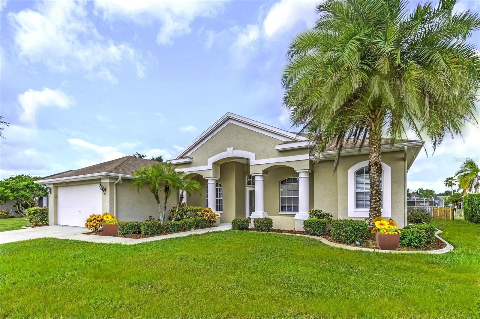 Well maintained 3-bedroom plus office, 2 bath pool home located in desirable Willow Pond Community! Beautiful double door entry welcomes you into a large foyer, elegant living room with a natural fireplace opens to the formal dining, sliding doors leading out to the covered lanai and a large screened in sparkling pool overlooking a beautiful scenic pond. Large kitchen is well designed with tons of counterspace, a pantry and stainless-steel appliances. The Primary suite offers a large custom-built walk-in closet, a luxurious bath with soaking tub, large separate shower and sliding doors leading out to the lanai and pool, ideal for your morning coffee or sunset dining! 2 Additional good size bedrooms with organized custom walk-in closets. Beautiful Office / Den with double doors, could be a 4th bedroom. Hardwood and ceramic flooring throughout (No Carpeting) Crown molding throughout. Interior was just freshly painted. New A/C. Inside Laundry room with washer & dryer hookup is available. 2 Car garage with newly resurfaced flooring. Large fenced in backyard is great for small pets and all your barbecue gatherings. Lawn and Pool Maintenance are included. Situated on a quiet street. This home provides peaceful views, backing to a tranquil pond! High and dry, not in a flood zone. Located near schools, minutes from upscale shopping, fine dining and beautiful golf courses. 10-15 Minutes to Tampa International Airport. Long term lease is also available.