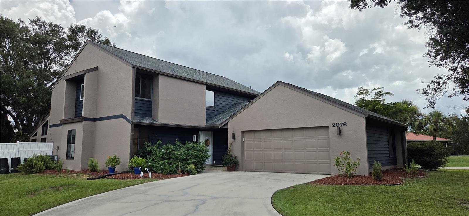 Welcome to the peaceful community of Palm Shores. This 3BR/2.5BA/2CG waterfront house is located just minutes from I-75, downtown Punta Gorda and Port Charlotte. Shady oaks grace the front lawn and the fenced-in back yard. The amazing Peace River is just around the corner. The details of this 2,600+ sq. ft. house turns this into a much-loved home.
Time, attention and care have been taken to maintain, update and upgrade this home from floor to roof. The flooring tile and grout downstairs has recently been professionally cleaned, fresh interior and exterior paint, new A/C, and much more make this home move-in ready. Please see the attached list of Improvements, Care & Maintenance for details.
An atrium creates a beautifully sunlit space with so much flexible living area you can let your imagination run wild with the possibilities. Room measurements are as the space is used at this time. Currently there is a living room, office, den, dining room and exercise room with a wall of windows overlooking the back yard and waterway.
The kitchen is spacious with cabinet and counter space galore, all new appliances and counter tops. The separate breakfast nook is roomy and overlooks the side yard. The inside laundry room with a huge pantry is conveniently located off the kitchen area. The garage has 2 shelving units on wheels, a new ‘garage ready’ fridge and still plenty of room for 2 cars.
Upstairs, the master bedroom and bath are to the left past the atrium. The bedroom is spacious with 2 closets, the master bath boasts a large walk-in shower, a bidet, twin pedestal sinks and cabinets. Bedrooms 2 & 3 are bright and airy, the 2nd bath has a tub and shower. All 3 bedrooms have gorgeous bamboo flooring and are wonderfully quiet. The hallway has a built-in cabinet and overlooks the atrium.
Your back yard is good sized with a 6’ white vinyl privacy fence. A shed, on an oversized concrete pad, shelters the well equipment and provides even more storage space. The view down the waterway gives you the most glorious sunrises.
There is so much to love about this home in architectural details, views, comfort and peace. Make your appointment today and see for yourself.