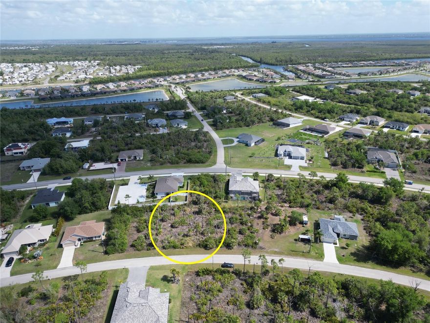 Builder Alert!!! The water and sewer fees have been paid at the County.  Limited clearing needed on this lot as well.  Located in Sec 93 in South Gulf Cove.  All utilities are in place making this a Prime Location to Build... The property is 80x125x92x125 in size which is a little over 10,000 sqft.  Not in the Scrub Jay Area.  South Gulf Cove is a Deed Restricted Community offering multiple parks, playground, sidewalks and a public boat ramp.  The Community has over 50 miles on navigable waterways with access to the Charlotte Harbor and Gulf of Mexico.  The boat ramp is located only five minutes from this property. The beaches on Boca Grande Island and Manasota Key Beach are only 20 minutes away, shopping & dining is 15 minutes away and there are several golf courses only 10 minutes away.  The current owner has paid the water and sewer fees at the County already.  Build your new home or hold as an investment, but either way Secure Your Piece of Paradise Today!