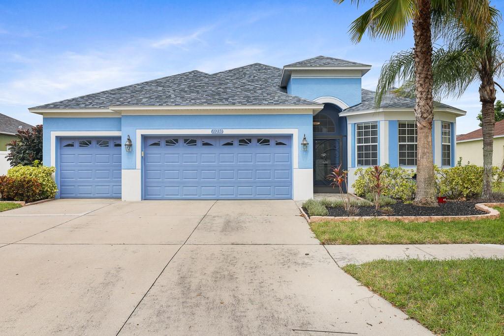 This stunning 4-bedroom, 3-bathroom residence with a spacious 3-car garage is situated in the highly sought-after South Fork community. As you enter, you'll be greeted by the elegance of bamboo flooring throughout the main living areas and in the 4th bedroom, adding a touch of warmth and sophistication. The primary bedroom, along with bedrooms 2 and 3, is comfortably carpeted for a cozy feel. The heart of this home is the expansive kitchen, which boasts crisp white cabinetry, gleaming stone counter tops, and ample space for both cooking and entertaining. Just off the kitchen, you'll find a well-appointed laundry room, complete with a washer and dryer for your convenience.
The primary suite, located towards the back of the home for maximum privacy, is a true retreat. It features an en-suite bathroom with separate vanities, a spacious walk-in shower, a private water closet, and 2 walk in closets. The split bedroom floor plan enhances privacy, with bedrooms 2 and 3 positioned on the opposite side of the home, sharing a well-designed bathroom. Bedroom 4 is ideally located at the front of the home, adjacent to the third full bathroom, making it perfect for guests or a home office.
Step outside to the oversized screened and covered lanai, where you can unwind while taking in the serene views of the peaceful pond. The outdoor space is perfect for relaxing or entertaining guests year-round. As a resident of South Fork, you’ll enjoy access to the community pool and a variety of recreational amenities. This home also offers easy access to major thoroughfares like HWY 301 and I-75, making commuting a breeze. Plus, you'll be just minutes away from an array of shopping, dining, and entertainment options, ensuring that everything you need is right at your fingertips.
Complete lawn maintenance, including mowing, shrub pruning, irrigation system service, turf, and plant fertilization and plant pest control are included in rent services saving you time and money!
NOTE: Additional $59/mo. Resident Benefits Package is required and includes a host of time and money-saving perks, including monthly air filter delivery, concierge utility setup, on-time rent rewards, $1M identity fraud protection, credit building, online maintenance and rent payment portal, one lockout service, and one late-rent pass. Renters Liability Insurance Required. Call to learn more about our Resident Benefits Package.