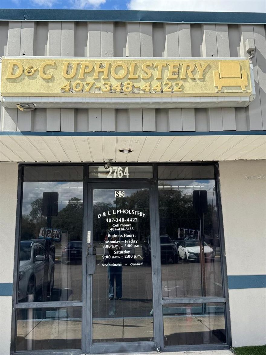 Business Opportunity – Established Upholstery Shop (Operating Since 1999) | Kissimmee, FL

Turnkey income-producing business opportunity in Kissimmee! This well-established upholstery company has been successfully operating since 1999 and offers a rare chance to acquire a proven operation with a long-standing track record.

A major highlight: the business maintains consistent, ongoing contracts with Universal Studios, providing a strong foundation of repeat work and reliable revenue approx $100k a year. Whether you’re an owner-operator looking to step into a running business or an investor seeking an established operation, this is a ready-to-go opportunity generating income from Day 1.

Additional advantages include low rent with renewal potential, giving you flexibility to remain at the current location or potentially relocate/operate from another site depending on your business strategy.

Included in the purchase is a 2005 Chevy Express Van with a newer replacement engine (approx. 65K miles on the new engine), adding immediate value and operational convenience.

Don’t miss the chance to own a reputable business with strong commercial relationships and decades of local presence. Inquire today for details and to schedule a confidential showing.