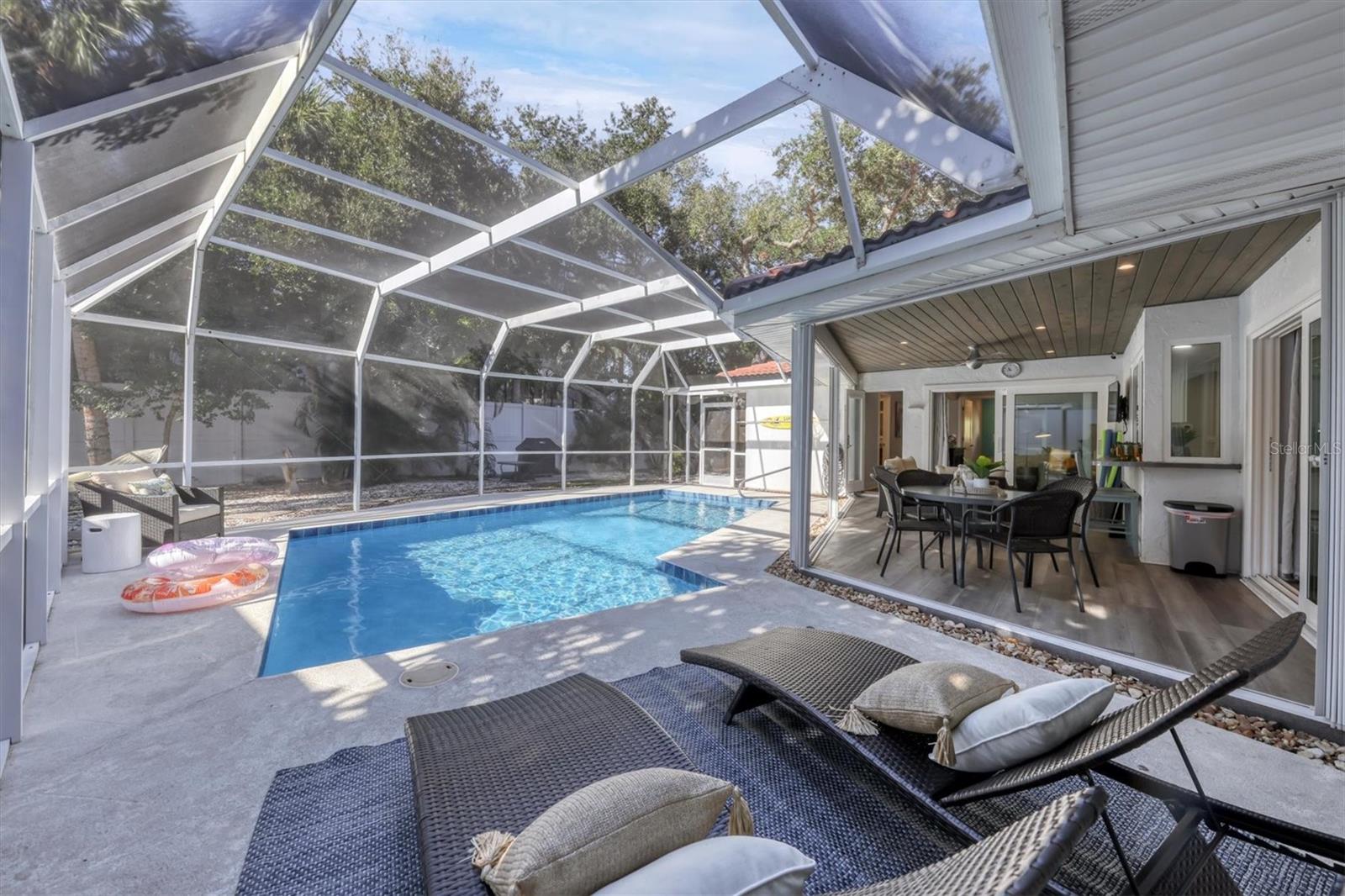 AVAILABLE October, November 2025! Currently booked through September 2025. Also booked December - March 2026. WOW! Enjoy a little slice of heaven on the World Famous Siesta Key! This beautifully renovated turnkey 3 bedroom 2 bath, heated pool home, is just a short distance to the #1 rated beaches and the quaint shops and restaurants in the downtown village. Whether it’s our million-dollar sunsets, endless watersports activities, Sunday’s famous Drum Circle, or to just simply to relax in the peace and quiet, we have you covered! This incredible home can comfortably sleep 6-8. The primary bedroom has a king, 2nd bedroom has a queen, 3rd bed has a single with a pull-out trundle. Enjoy the full-sized chefs kitchen overlooking the pool, 2 wonderful gathering rooms to relax, and a fabulous outdoor space. 30 day minimum term only. October = $5250, November = $6000. 13% tourism tax added to all leases under 6 months. Just bring your toothbrush and sunscreen! SORRY, NOT AVAILABLE AS AN ANNUAL RENTAL.