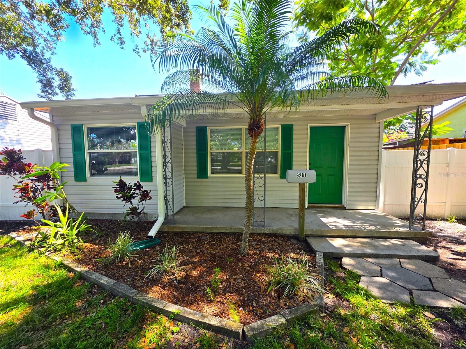 Charming home on 1st Ave N with two bedrooms, one bath and a stackable washer/dryer. Tile floors and cute retro kitchen. Newly painted July 2025. Alley access with driveway, and additional parking spot in alley. Lots of street parking out front as well. Privacy fence with gate into back yard with a covered deck. Mature trees provide lots of shade. Large front yard set far back from street. Ride the Sunrunner to the beach or to downtown St Petersburg! Up to 2 animals welcomed with approval and additional fees.
$75 App fee/adult, $300 non-refundable pet fee each pet, security deposit= one month's rent, $75 household annual fee, renter's insurance required and available from a 3rd party vendor for $15.50 monthly payable with rent.