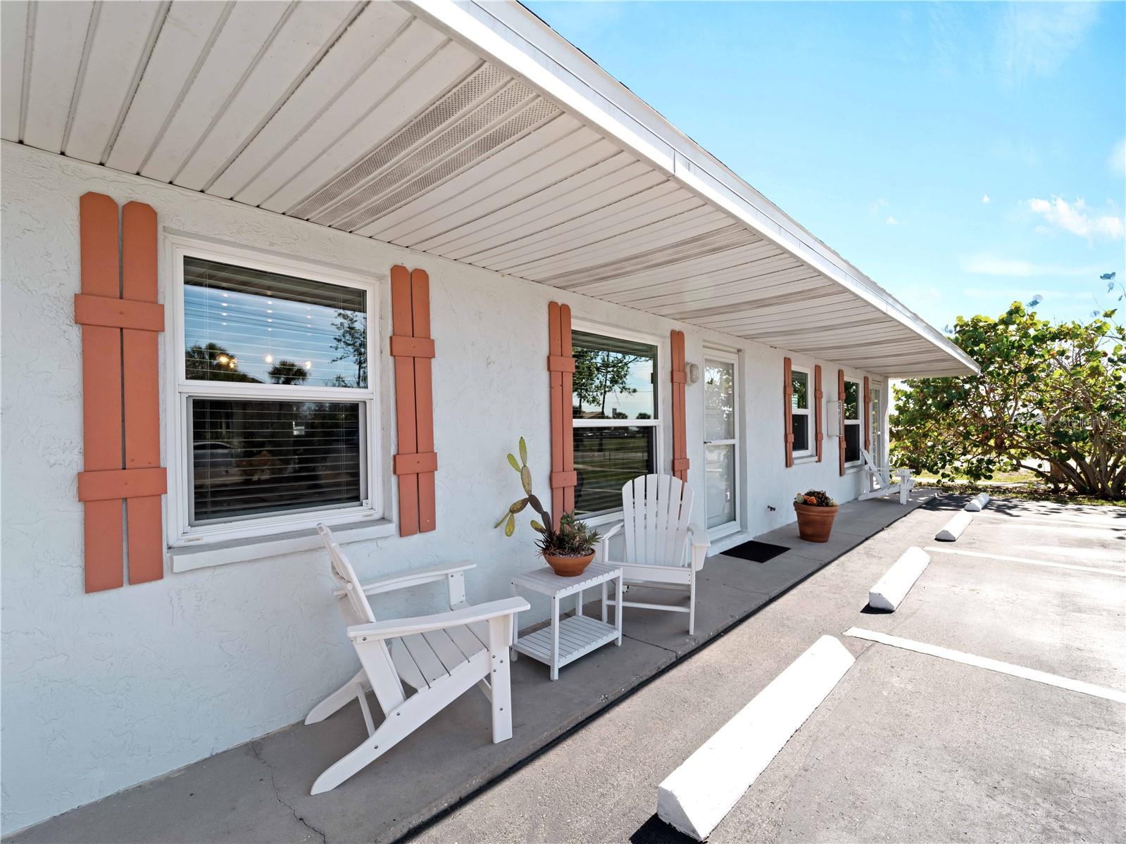 Walk to the BEACH! This Sea Breeze condo is located on the Island of Venice, less than 1 mile to the beach and less than 2 miles to downtown and is one of the largest 1Bd/1Ba condos currently available in Venice.
The well-designed kitchen combines style and function. The light shaker cabinets contrast dramatically with the glass back splash in a color reminiscent of sea glass. The stunning granite counters anchor the design and provides ample prep area. The LG large capacity refrigerator provides the space you need and it's Smart Cooling system has earned 5 stars for its ability to maintain consistent temperature throughout the refrigerator. The LG range provides true convention baking which delivers more even cooking and crispy textures, the oven has both EasyClean and Self-Clean modes. 5 burners provide a variety of cooking options. The LG microwave has 10 power levels, one touch settings for auto-defrost, auto-reheat, melt/soften, popcorn, and hold/warm. Bosch dishwashers are the quietest in the US, in fact they are so quiet, there is an InfoLight that shines on the floor to let you know the dishwasher is running. The PureDry feature gets even plastic containers dry!
A large bedroom offers a walk-in closet and laundry closet. You will appreciate how life is just easier when a full-size washer and dryer are in your own unit. The LG large capacity washer has a stainless-steel drum and is tilted to improve efficiency. The high temperature steam cycle can be used to remove tough stains. The LG dryer is stacked on top of the washer and offers Sensor Dry which helps to detect moisture during the dry cycle. The stylish bathroom was remodeled with a large glass enclosed shower, stunning vanity and mirrors.
This home is uniquely situated near the beach, yet in evacuation zone D, in flood zone X, with impact windows and a new 2023 roof allowing you to enjoy island life with less stress either as your primary or secondary residence.
Service Club Park, less than 1 mile away, has beach access, volleyball, and picnic shelters. Brohard Paw Park is 1.6 miles away and is the only dog beach in Sarasota County which is great because Sea Breeze allows up to 2 pets! Sharky's night life and the Venice Fishing Pier are 1.4 miles away. Downtown Venice is 1.6 miles away where you can shop the farmer’s market every Saturday, play tennis or basketball at Hecksher Park, enjoy live theatre at the 3rd largest community theatre in the US, a concert at the Gazebo in Centennial Park every Friday night, a concert from Venice’s professional symphony at the Venice Performing Arts Center, attend a variety of Festivals throughout the year, take an art class at the Venice Art Center, or satisfy your cravings at numerous restaurants, or ice cream, pastry, and chocolate shops. Boat Rental and Fishing Charters are only 2.5 miles away.