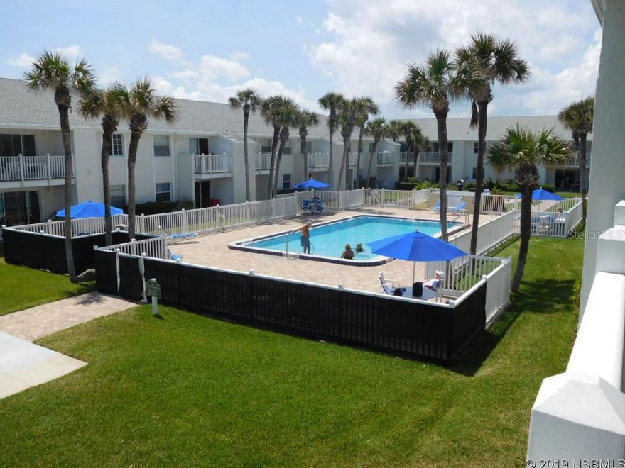 Light & bright 2BR condo in popular Colony Beach Club! Spacious balcony faces south which provides lots of natural sunshine & overlooks the beautiful no drive beach & the heated pool! Situated on the 2nd floor of the NE corner, this beautiful condo is the 2nd from the beach! Reserved covered parking located right in front of your condo. Newer white tiled bathrooms have newer raised vanities & tiled floors in 2004. Updated Kitchen in 2004 features pull out drawers & a built in china cabinet which provides lots of extra cabinets & storage. Master bedroom window treatment is attractive white plantation shutters. Two manicured courtyards with two pools, pavered BBQ area w/gas grills, lots of tables & chairs & umbrellas to relax and enjoy the Florida lifestyle. Shuffleboard courts & private storage closet on balcony, extra storage closet for beach & fishing gear, 2 observation/sun decks overlooking ocean. Monthly maintenance fee includes basic cable TV, pest control, lawn care, pools, free long distance calling (including Canada) & wifi internet. Entire building has just completed major renovations & exterior painting. Newer sliding doors to balcony & storm door on front entry provides great breezes. Onsite management with good rental history and 1 week minimum rentals. Pet friendly, 2 pets up to 100 lbs. total. ;LocationDescription: Condo ;Water: City