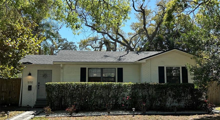 Charming updated home for rent in St. Petersburg. Available May 1st 2026.  

Welcome to 1232 48th Avenue N, a beautifully updated single-family home located in one of St. Petersburg’s most convenient central neighborhoods. This property combines modern interior upgrades with a spacious private yard, creating the perfect place to relax and entertain.
Step inside to an open-concept living and kitchen area with warm wood-style flooring and abundant natural light throughout. The fully renovated kitchen is the centerpiece of the home and features a large quartz island with seating, white shaker cabinets, subway tile backsplash, stainless steel appliances, modern farmhouse sink, matte black fixtures and designer pendant lighting. The kitchen flows seamlessly into the living space, making it ideal for everyday living or hosting guests. The home includes comfortable bedrooms with updated finishes and ceiling fans, along with modernized bathrooms featuring stylish vanities, contemporary tile work, glass-enclosed shower and updated fixtures. The property offers a large private fenced backyard with mature shade trees and multiple outdoor seating areas. Highlights include paver patio with fire pit area, pergola-style outdoor dining space, large oak tree creating natural shade, private garage off-street parking, a storage shed and plenty of room for entertaining or relaxing outdoors. Additional features include updated finishes throughout, dedicated office or flex space, laundry room including washer and dryer. Conveniently located on a quiet residential street in central St. Petersburg, this home offers quick access to nearby Roberts Recreation Center, downtown St. Petersburg, Gulf beaches, Interstate 275 plus local parks, shopping, and restaurants. Make plans to view your new home today.